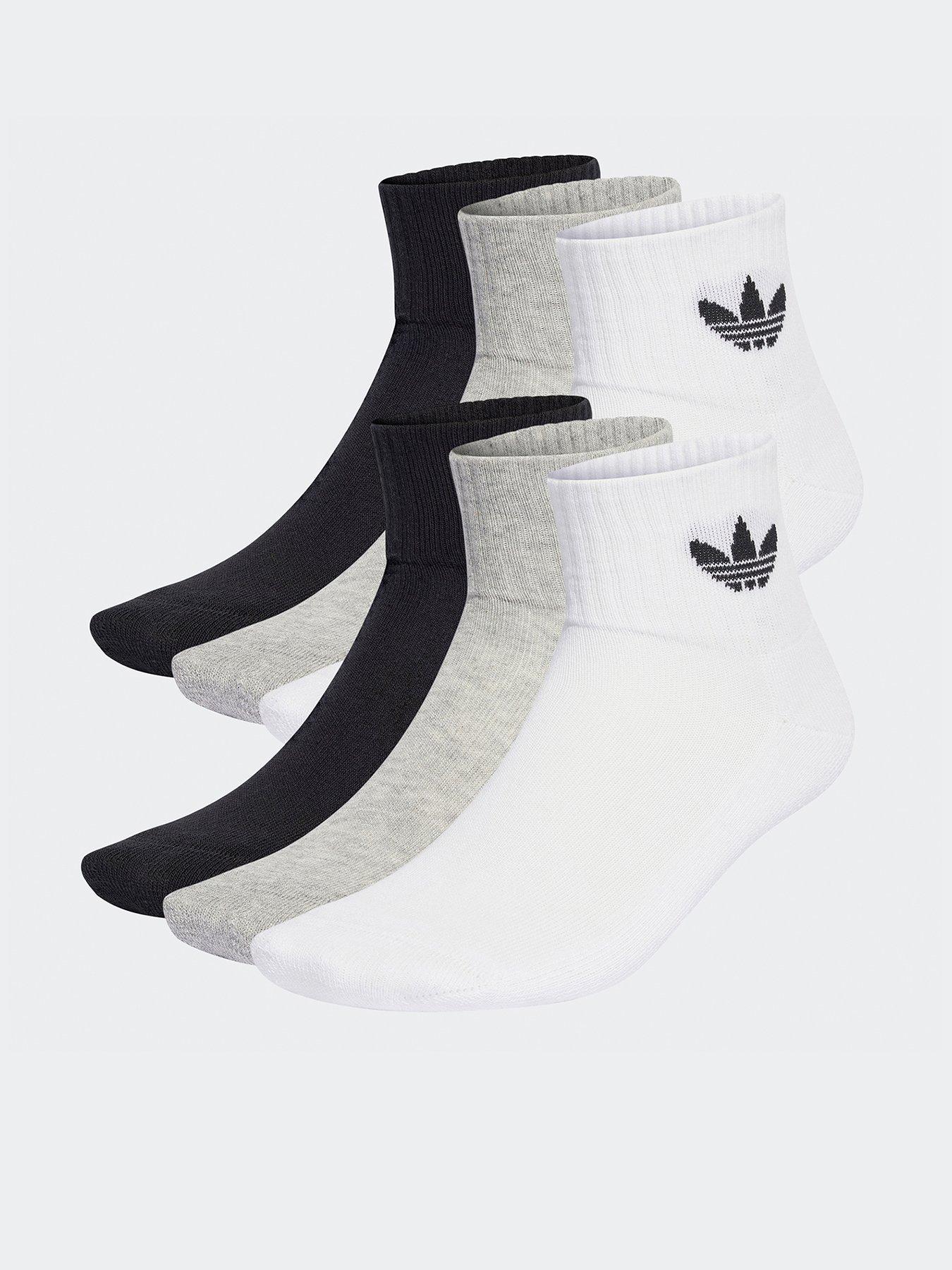  image of adidas-originals-womens-mid-ankle-socks-6-pairs-white
