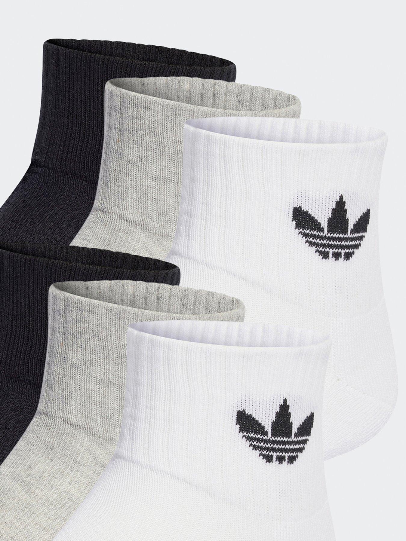  image of adidas-originals-womens-mid-ankle-socks-6-pairs-white