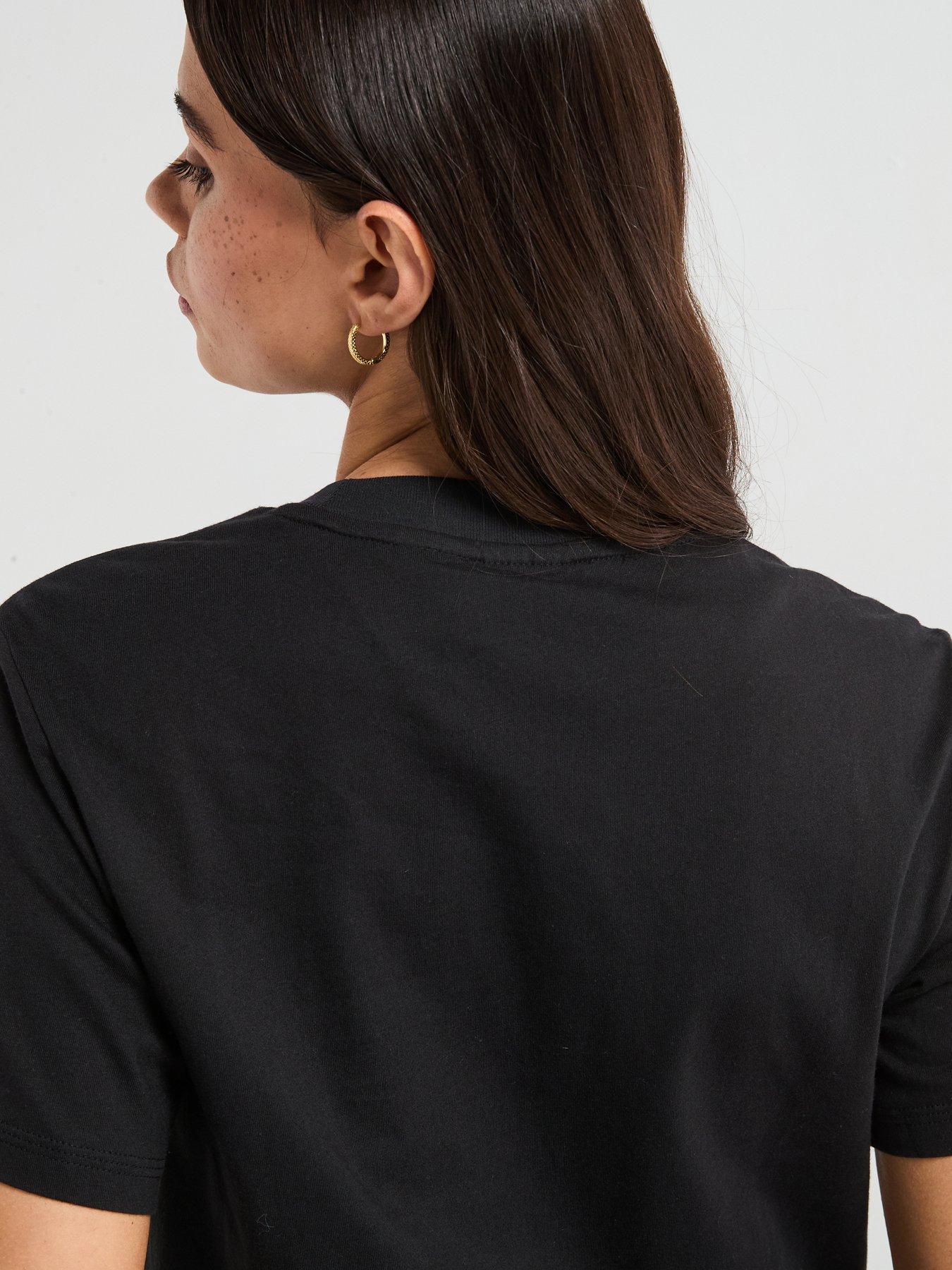 image of adidas-sportswear-womens-essentials-cotton-t-shirt-black