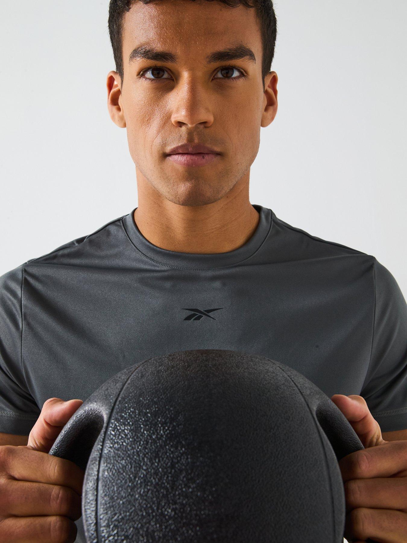  image of reebok-mens-id-train-tech-tee-grey