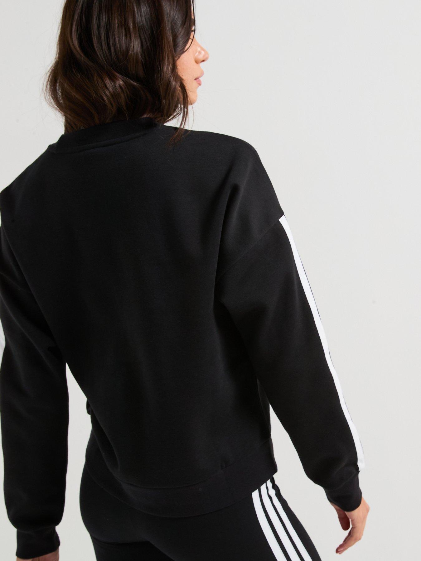 Image 5 of 6 of adidas Sportswear Women's Essentials 3-Stripes Fleece Sweatshirt - Black