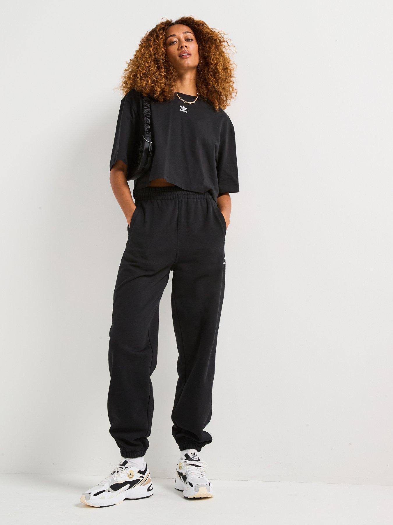  image of adidas-originals-womens-essentials-crop-t-shirt-black