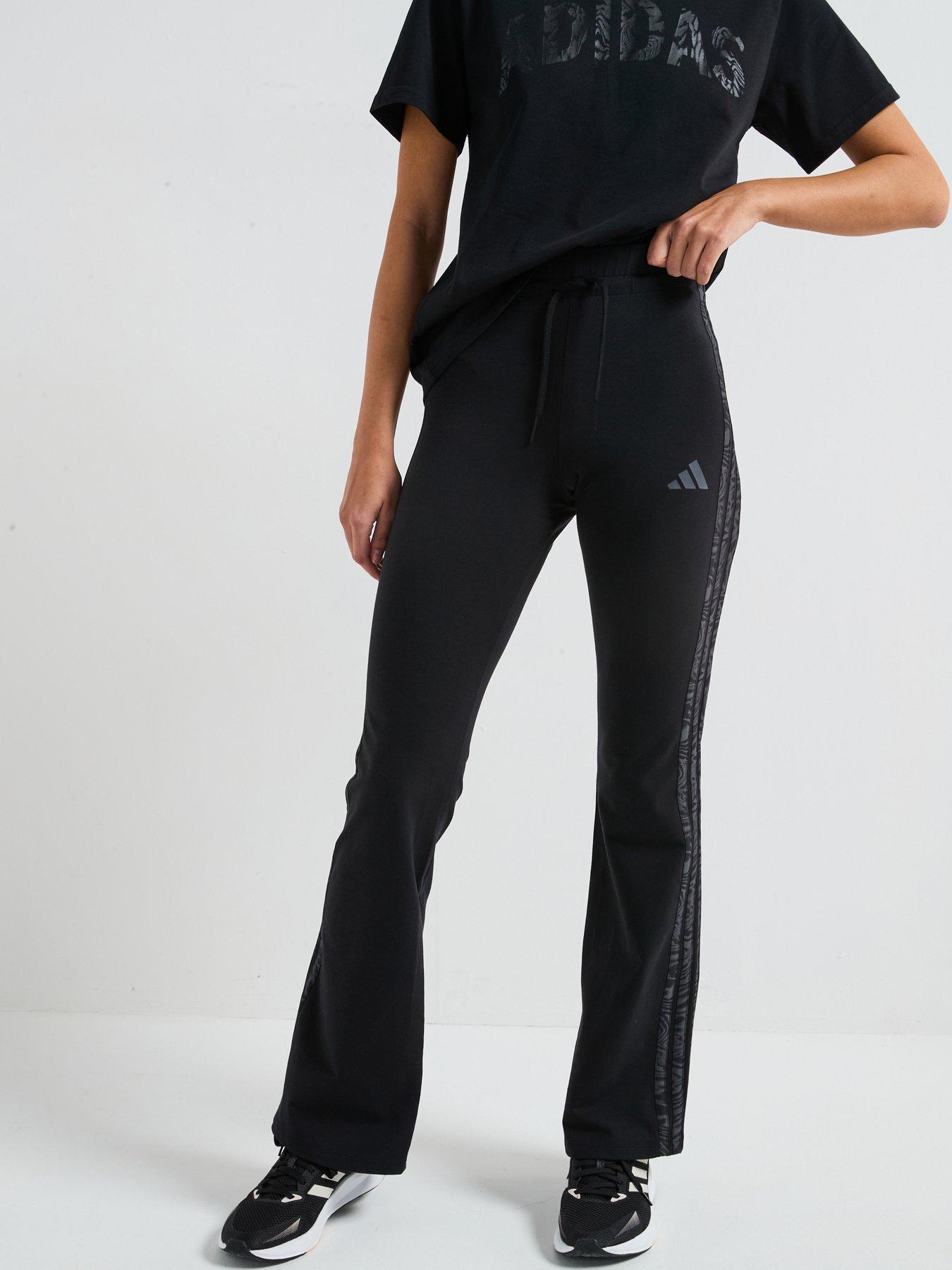 undefined Womens Essentials 3-stripes Print Leggings - Black