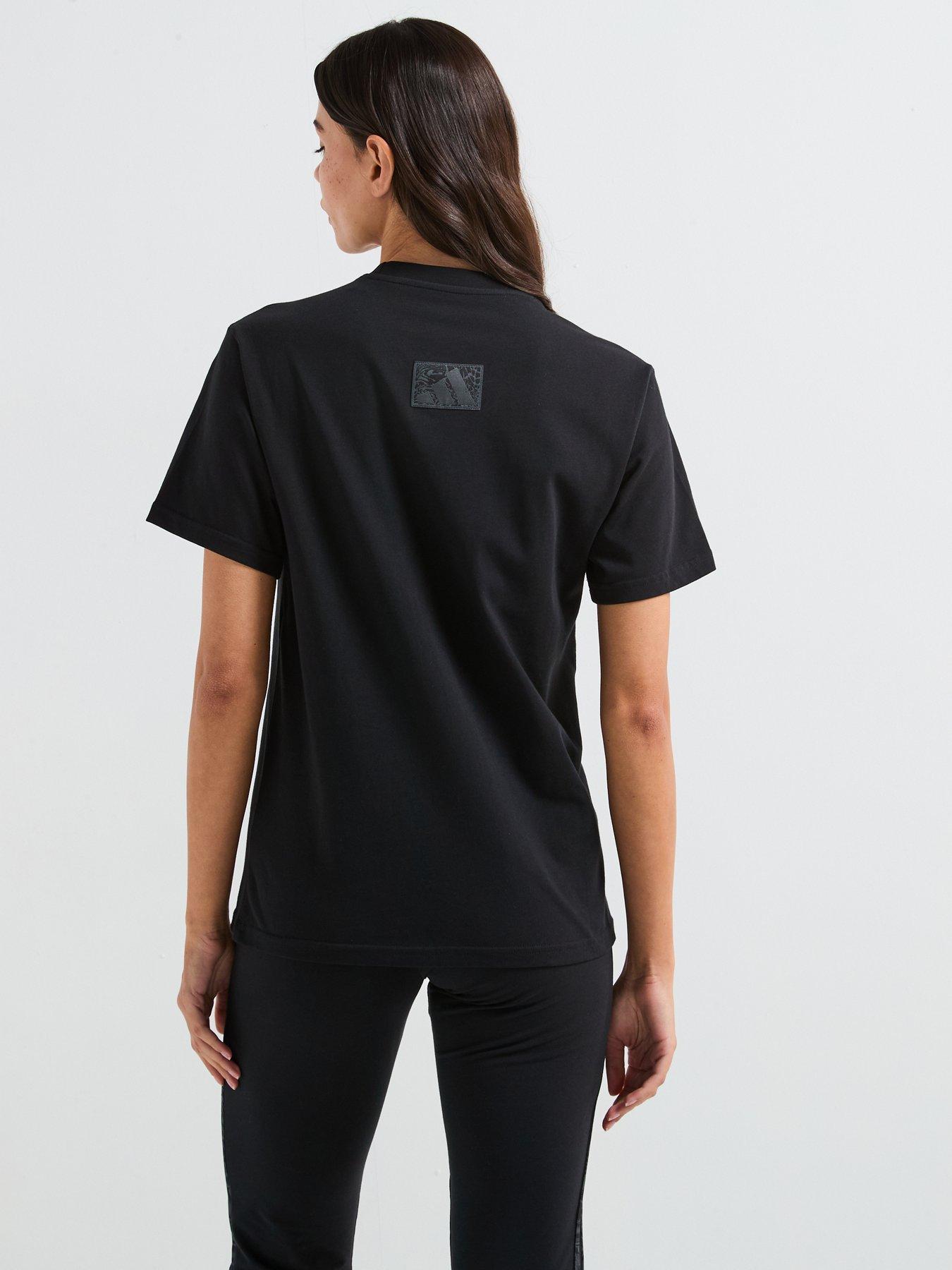  image of adidas-sportswear-womens-camo-graphic-t-shirt-black
