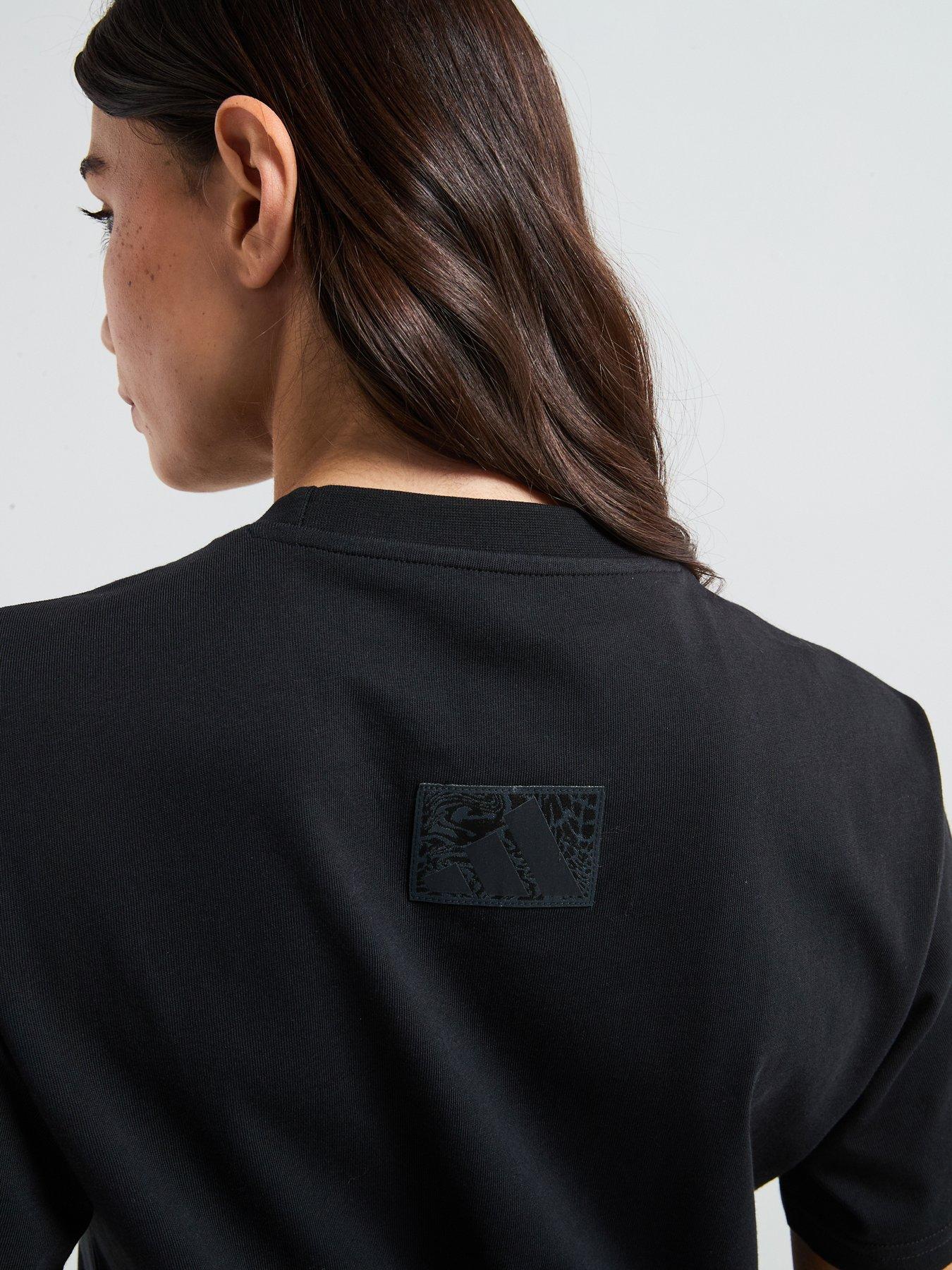  image of adidas-sportswear-womens-camo-graphic-t-shirt-black