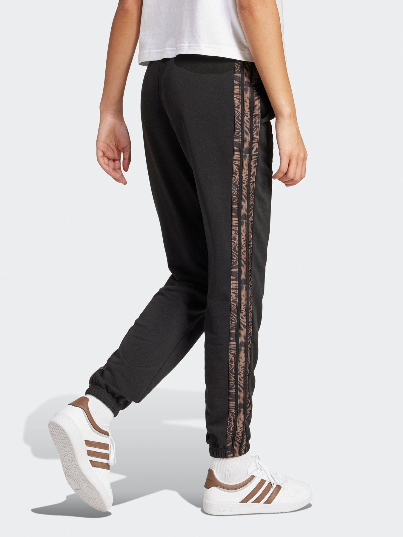  image of adidas-sportswear-womens-essentials-seasonals-animal-joggers-black