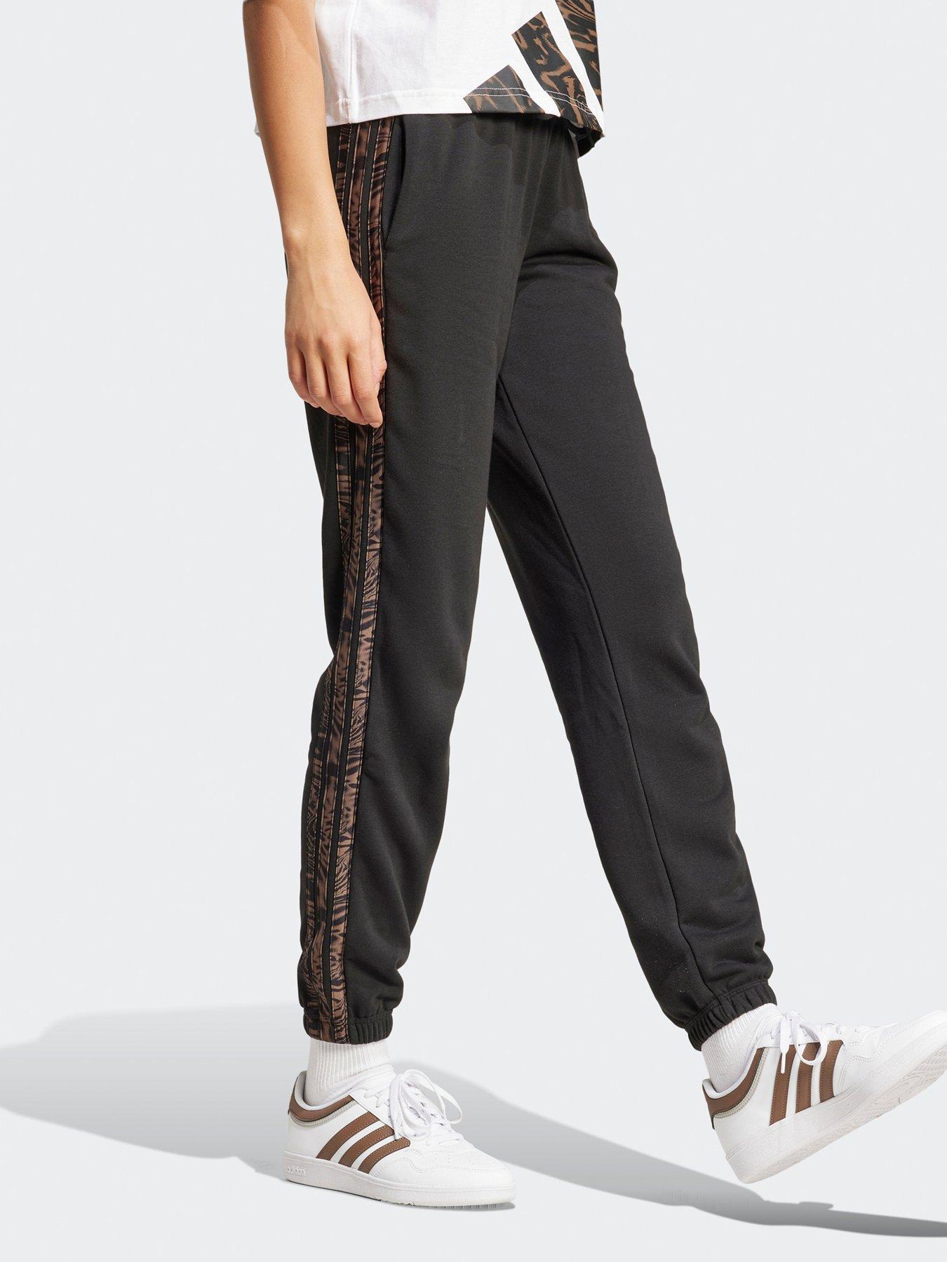 image of adidas-sportswear-womens-essentials-seasonals-animal-joggers-black