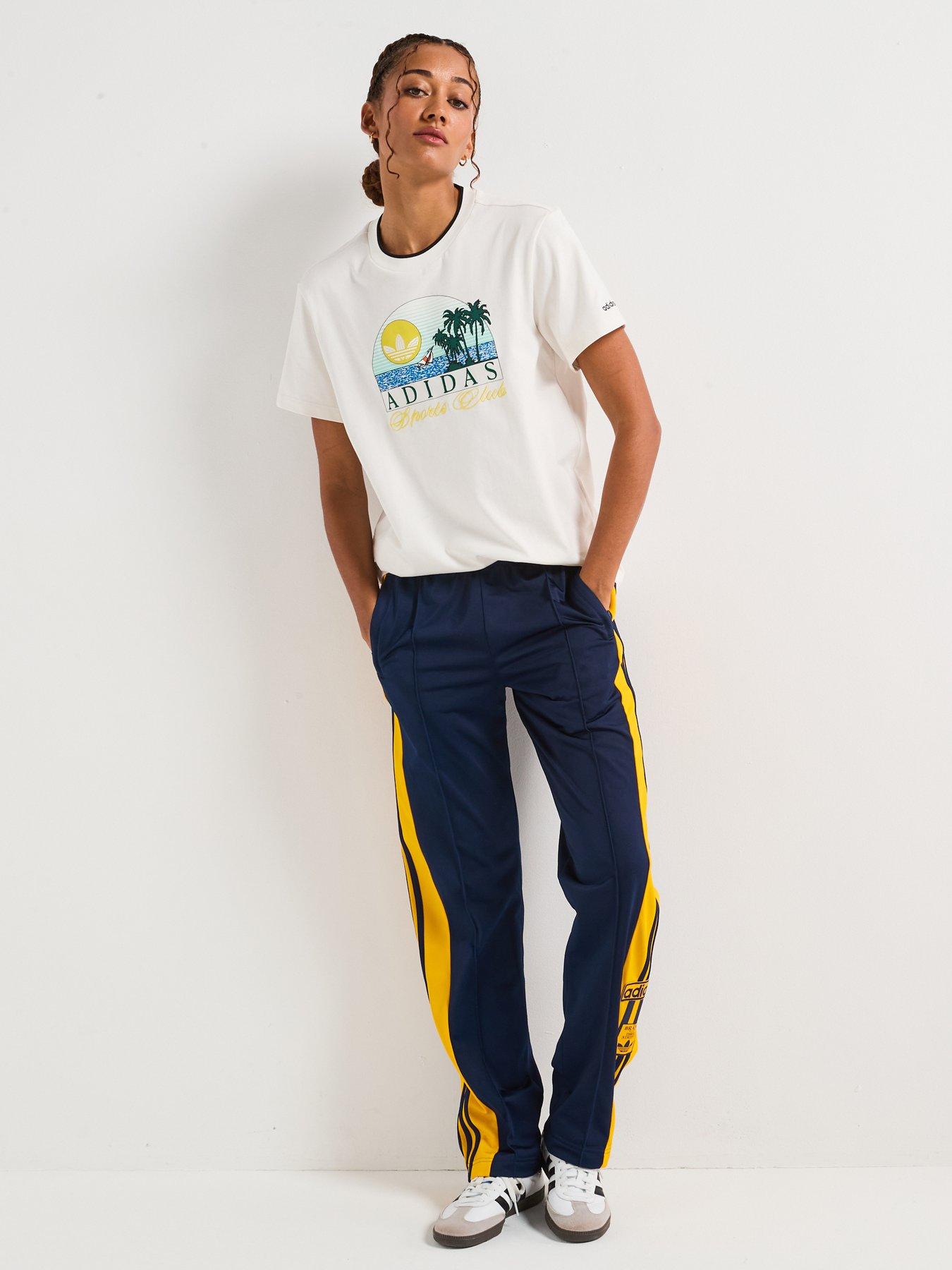  image of adidas-originals-womens-adibreak-tracksuit-bottoms-blue