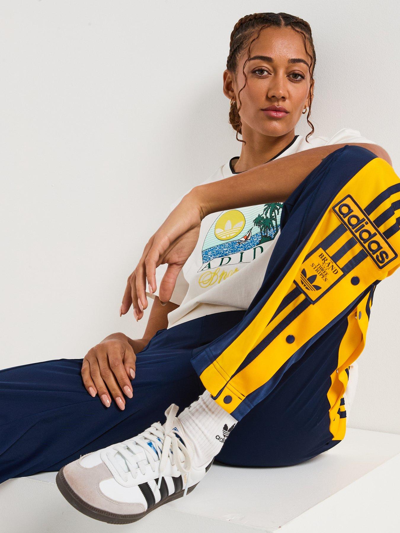  image of adidas-originals-womens-adibreak-tracksuit-bottoms-blue