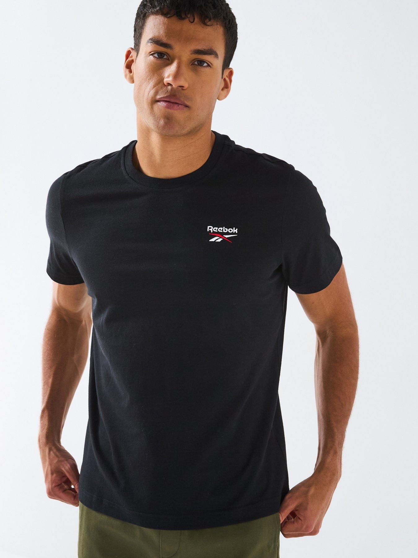undefined Mens Identity Small Logo Tee - Black