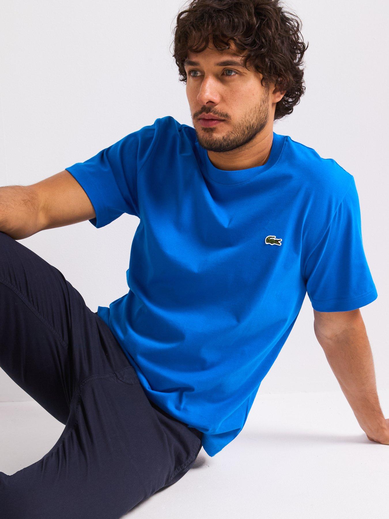  image of lacoste-classic-fit-mid-weight-cotton-jersey-t-shirt-blue