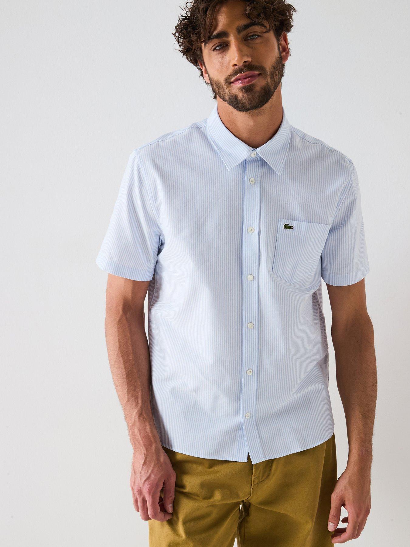 lacoste-regular-fit-short-sleeve-stripe-oxford-shirt-light-blue
