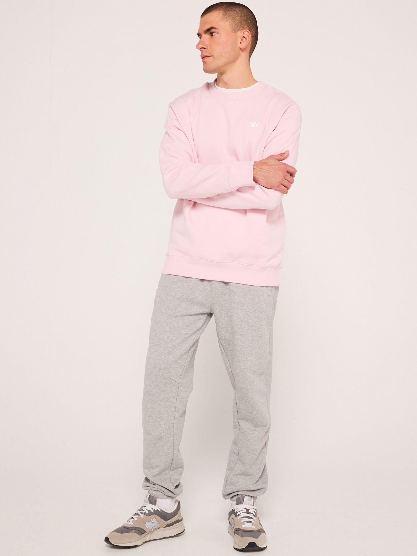  image of new-balance-mens-sport-essentials-french-terry-crew-sweatshirt-pink