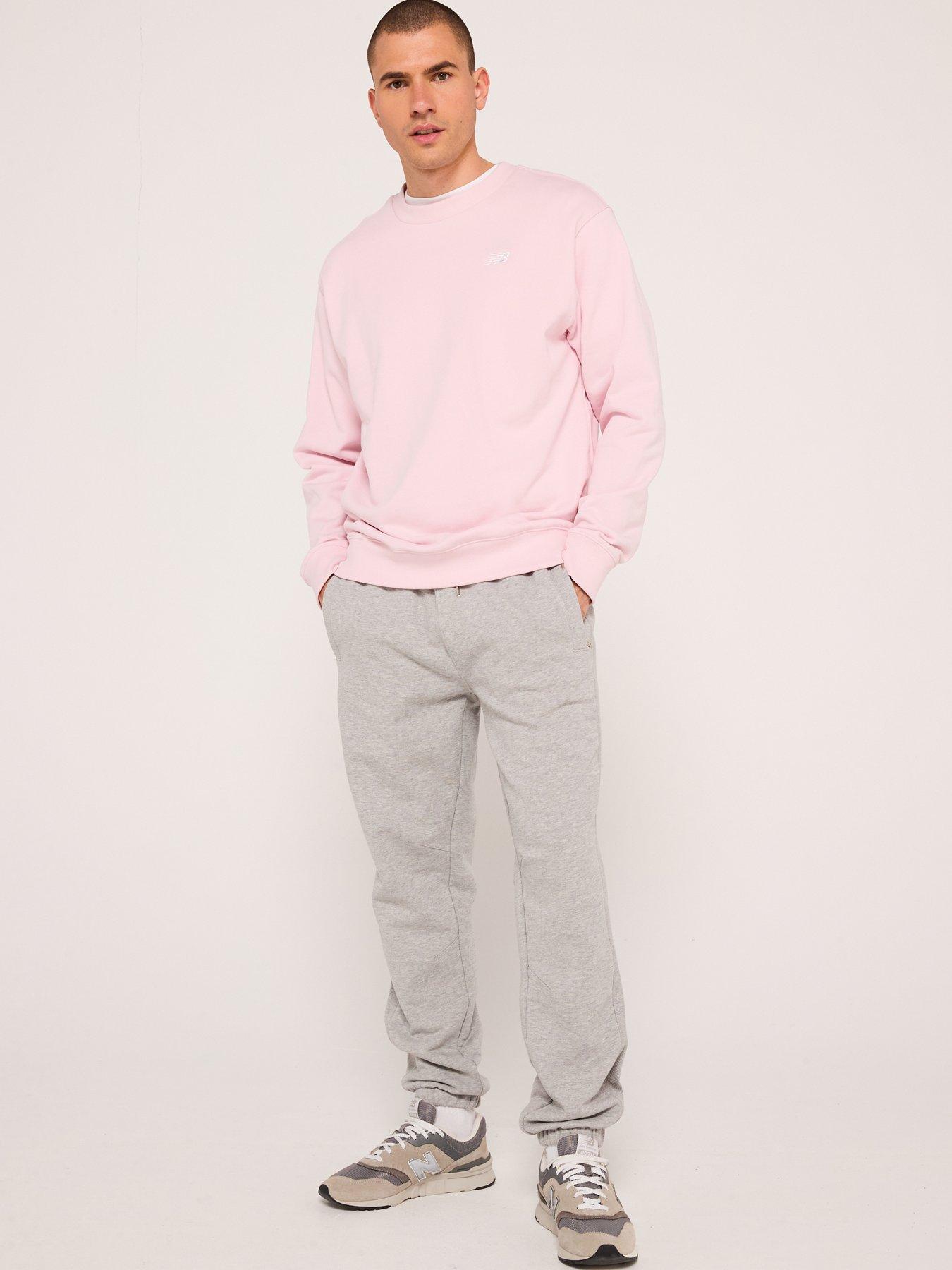  image of new-balance-mens-sport-essentials-french-terry-crew-sweatshirt-pink