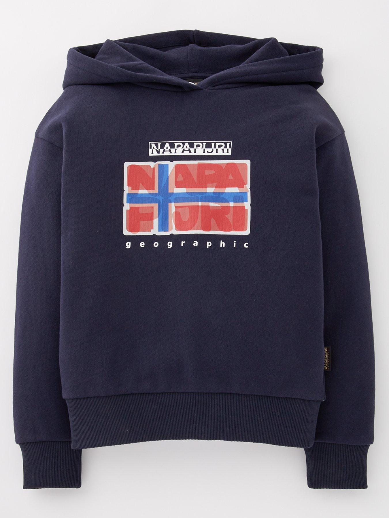 napapijri-kids-sella-graphic-overhead-hoodie-navy-blue