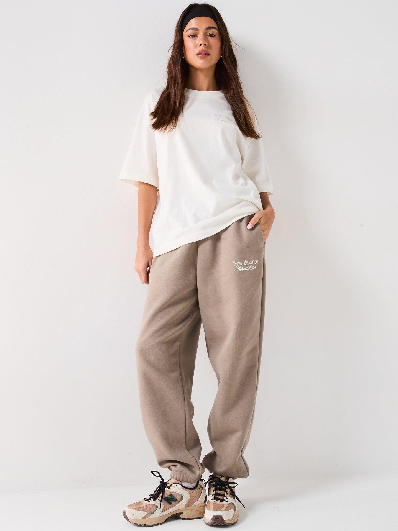  image of new-balance-womens-linear-heritage-oversized-t-shirt-white