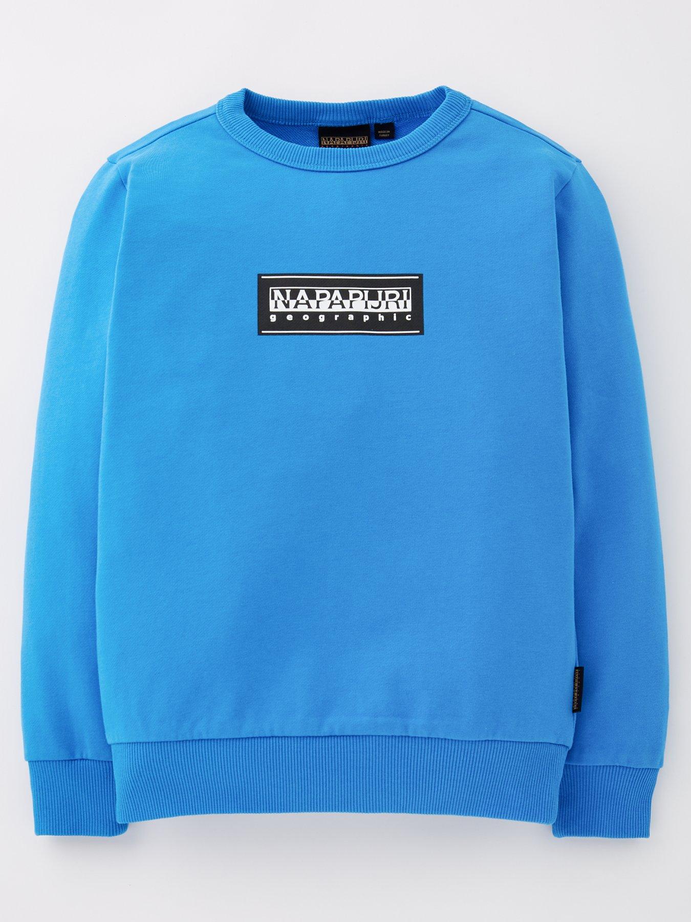 napapijri-kids-chamois-box-logo-crew-sweatshirt-blue