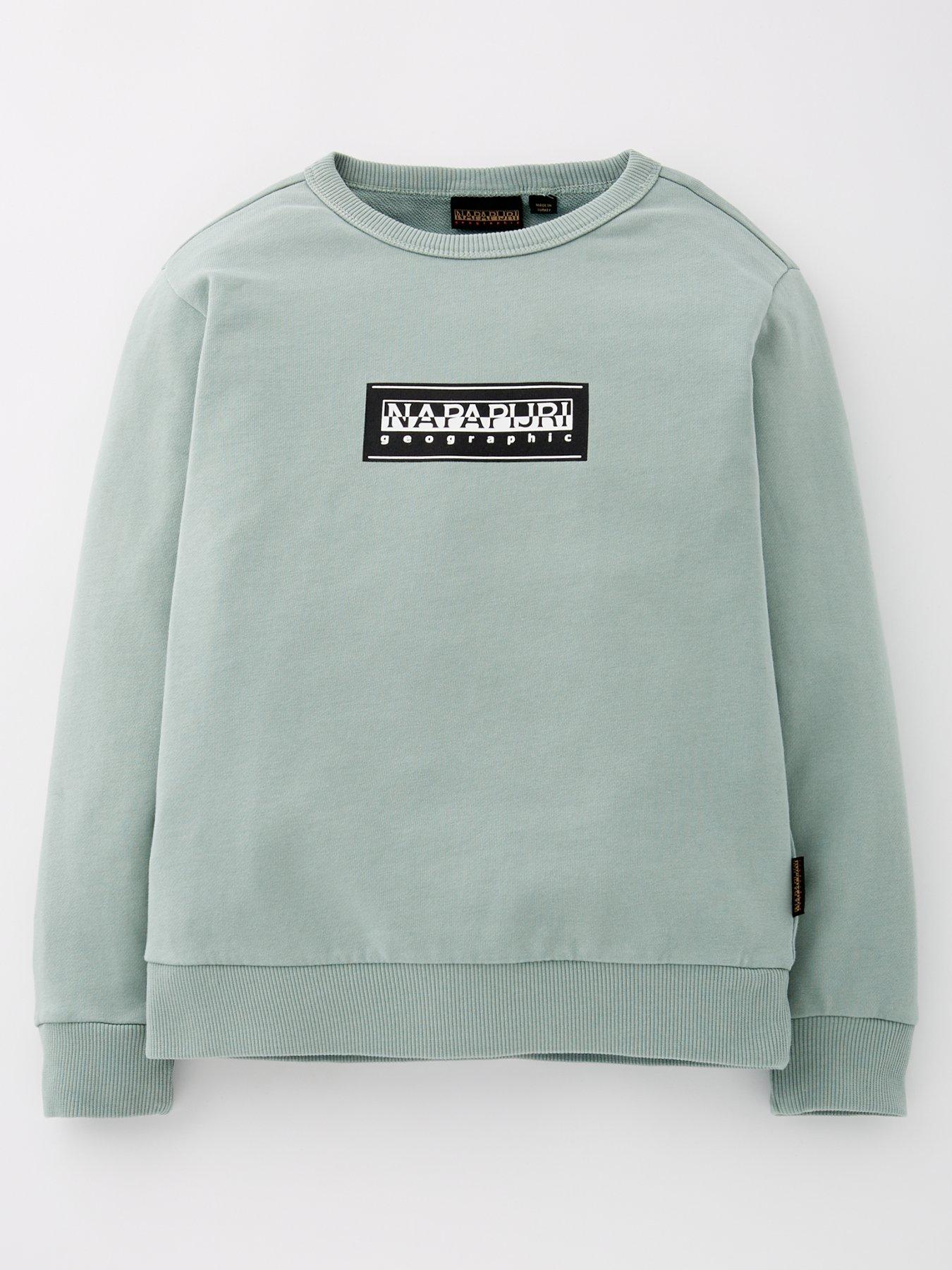 napapijri-kids-chamois-box-logo-crew-sweatshirt-grey
