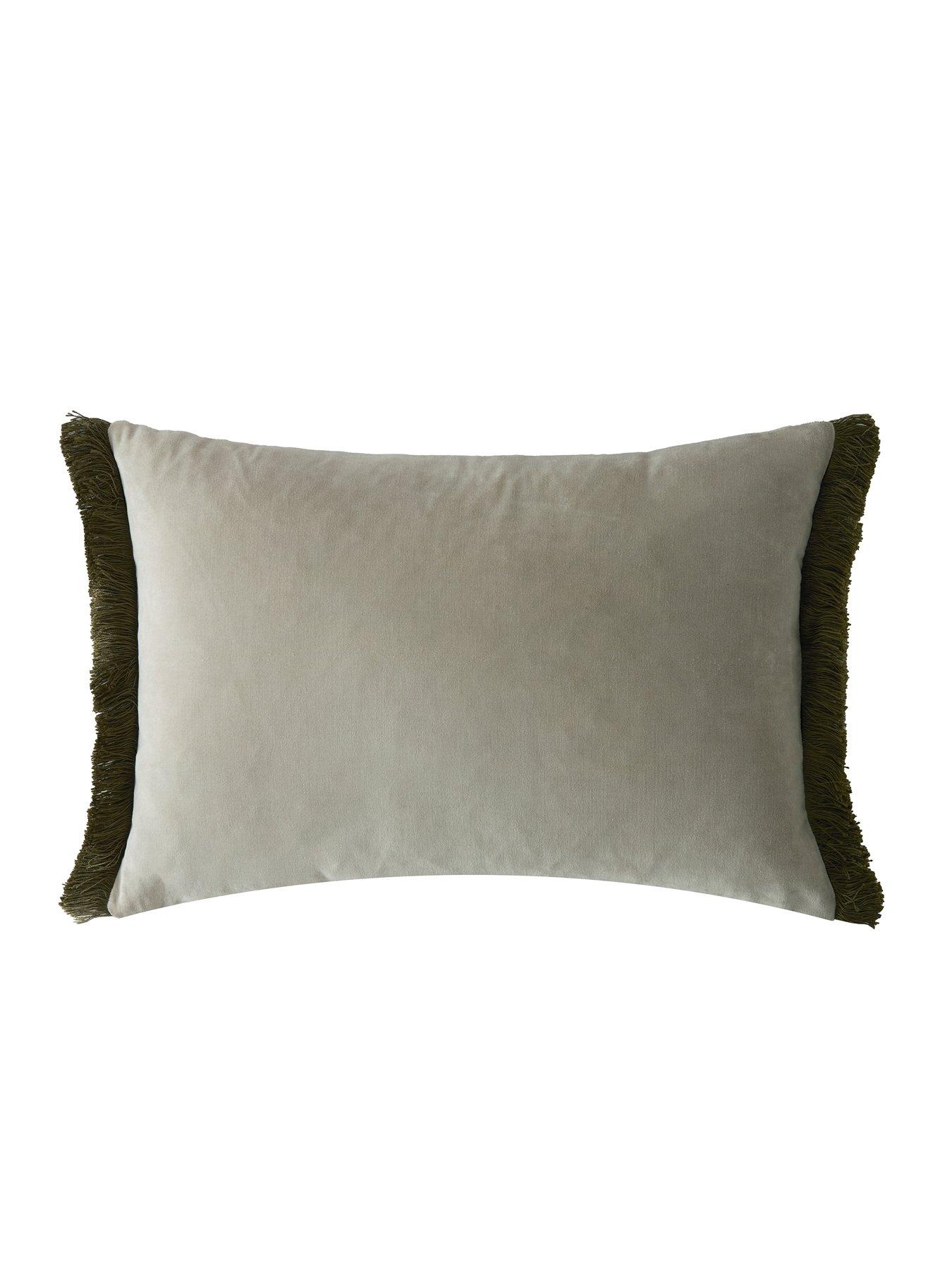  image of william-morris-at-home-marigold-olive-filled-cushionnbsp