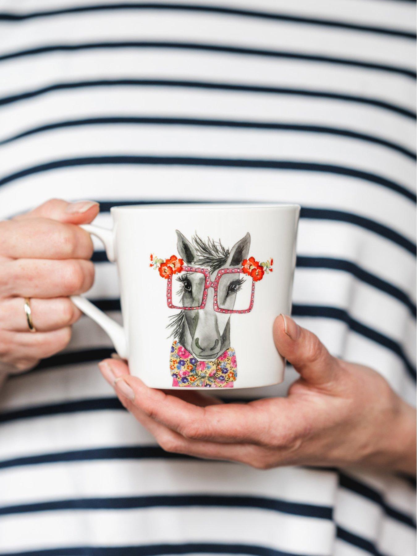 image of mikasa-x-tipperleyhill-380ml-fine-china-mug-horse