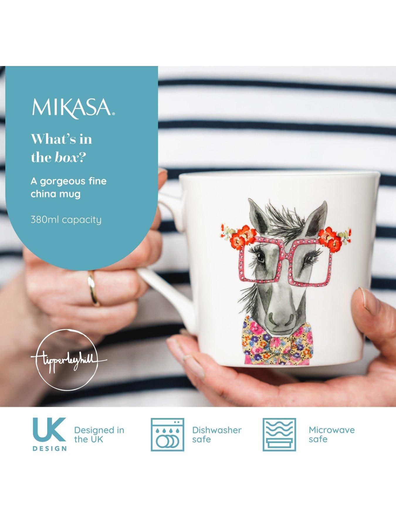  image of mikasa-x-tipperleyhill-380ml-fine-china-mug-horse