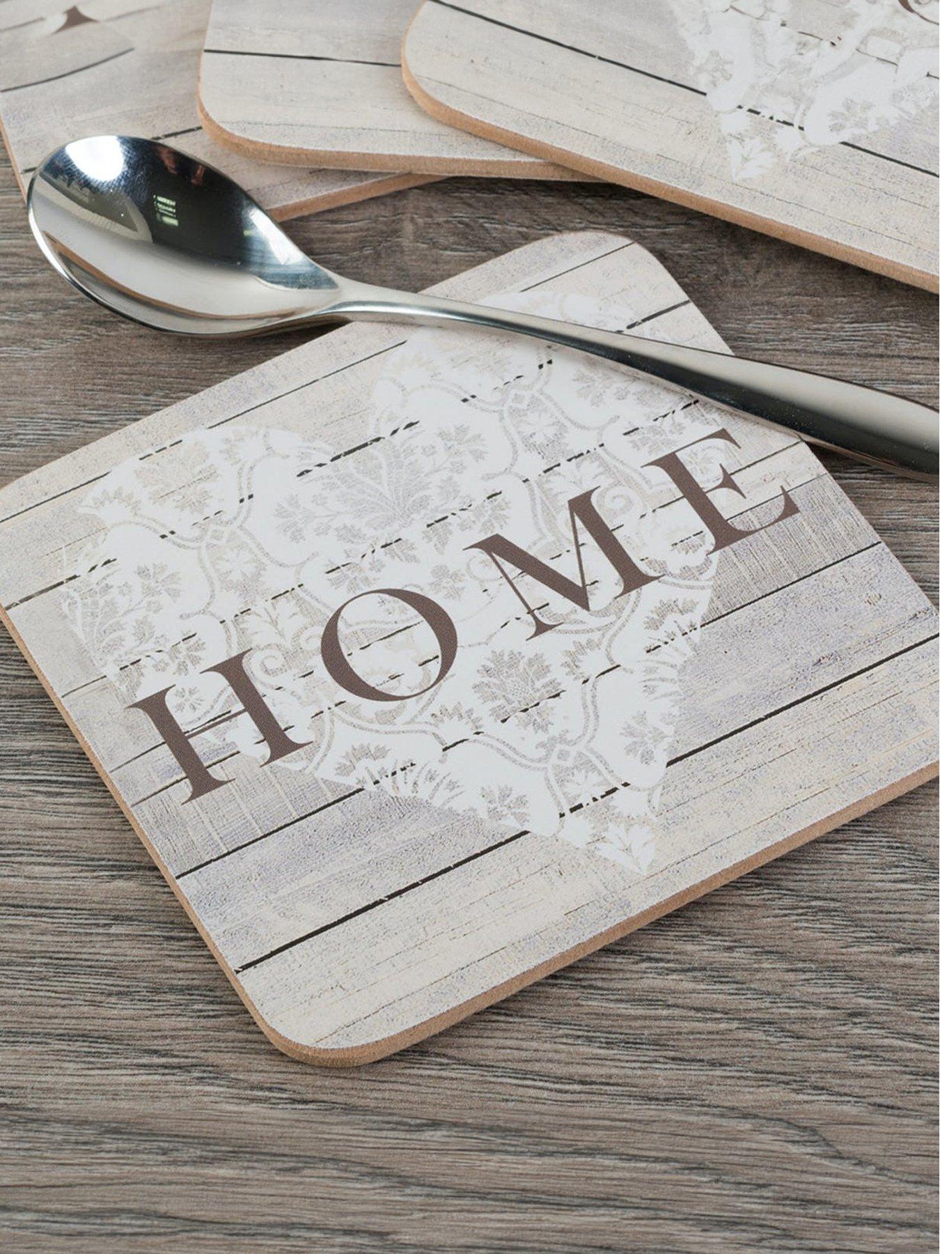 undefined Everyday Home Pack Of 4 Coasters, 10.5cm, Sleeved