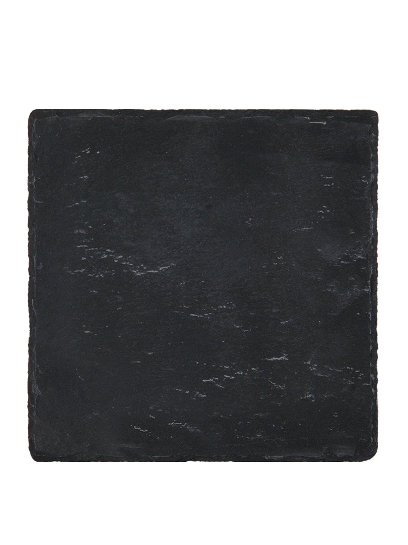  image of creative-tops-naturals-pack-of-4-slate-coasters-10cm