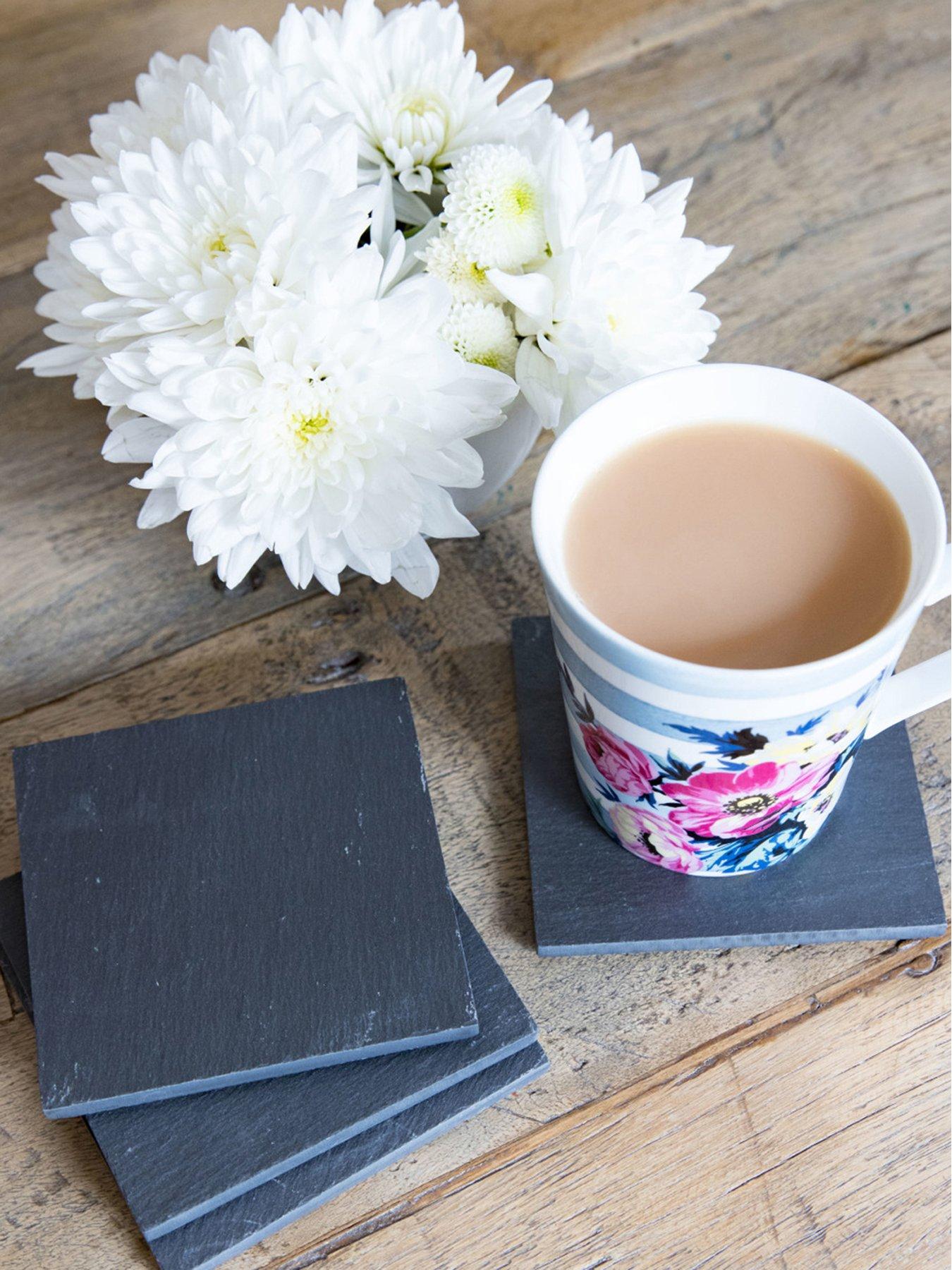  image of creative-tops-naturals-pack-of-4-slate-coasters-10cm
