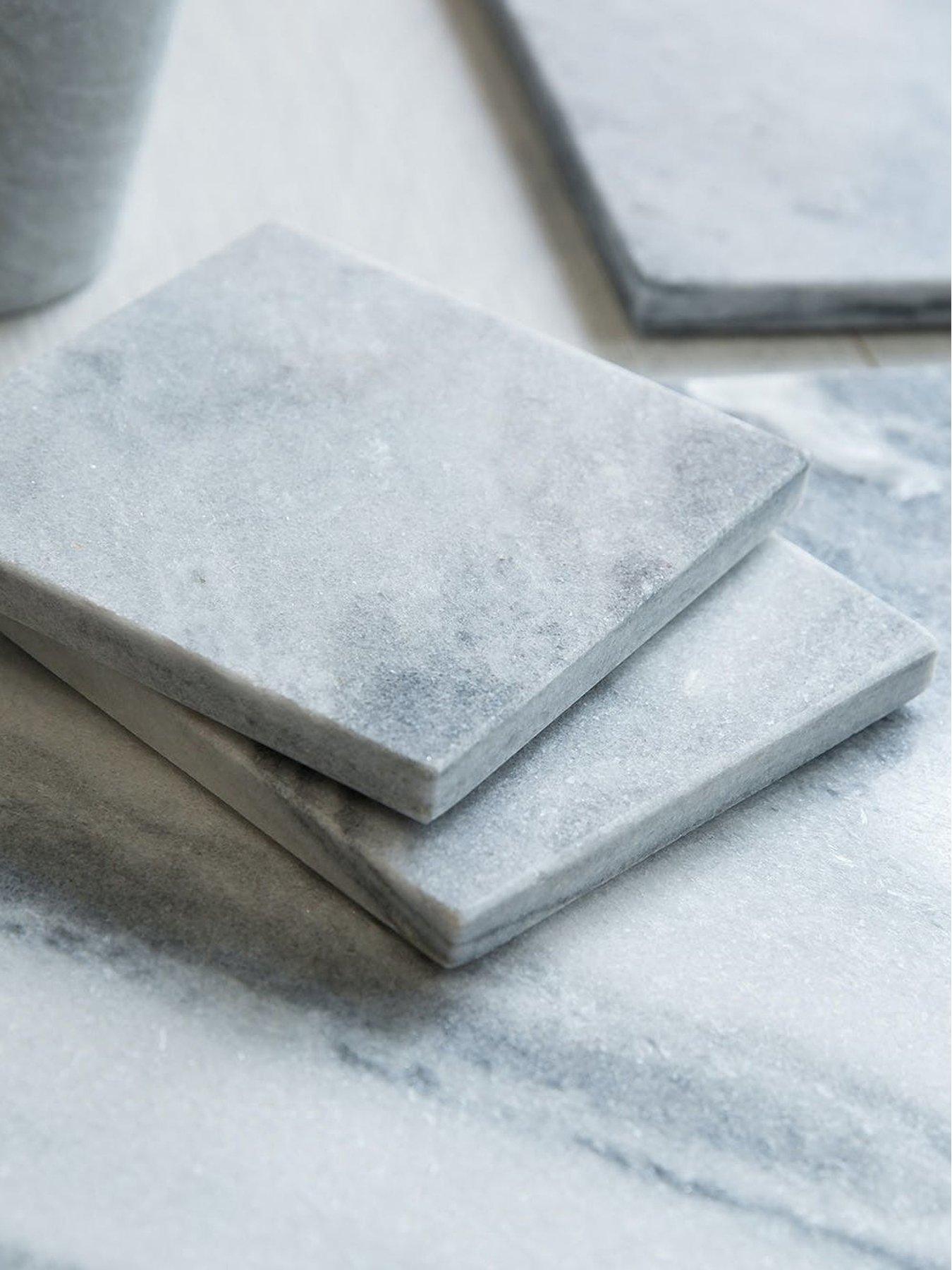 Image 1 of 5 of Creative Tops Naturals Set of 4 Marble Coasters