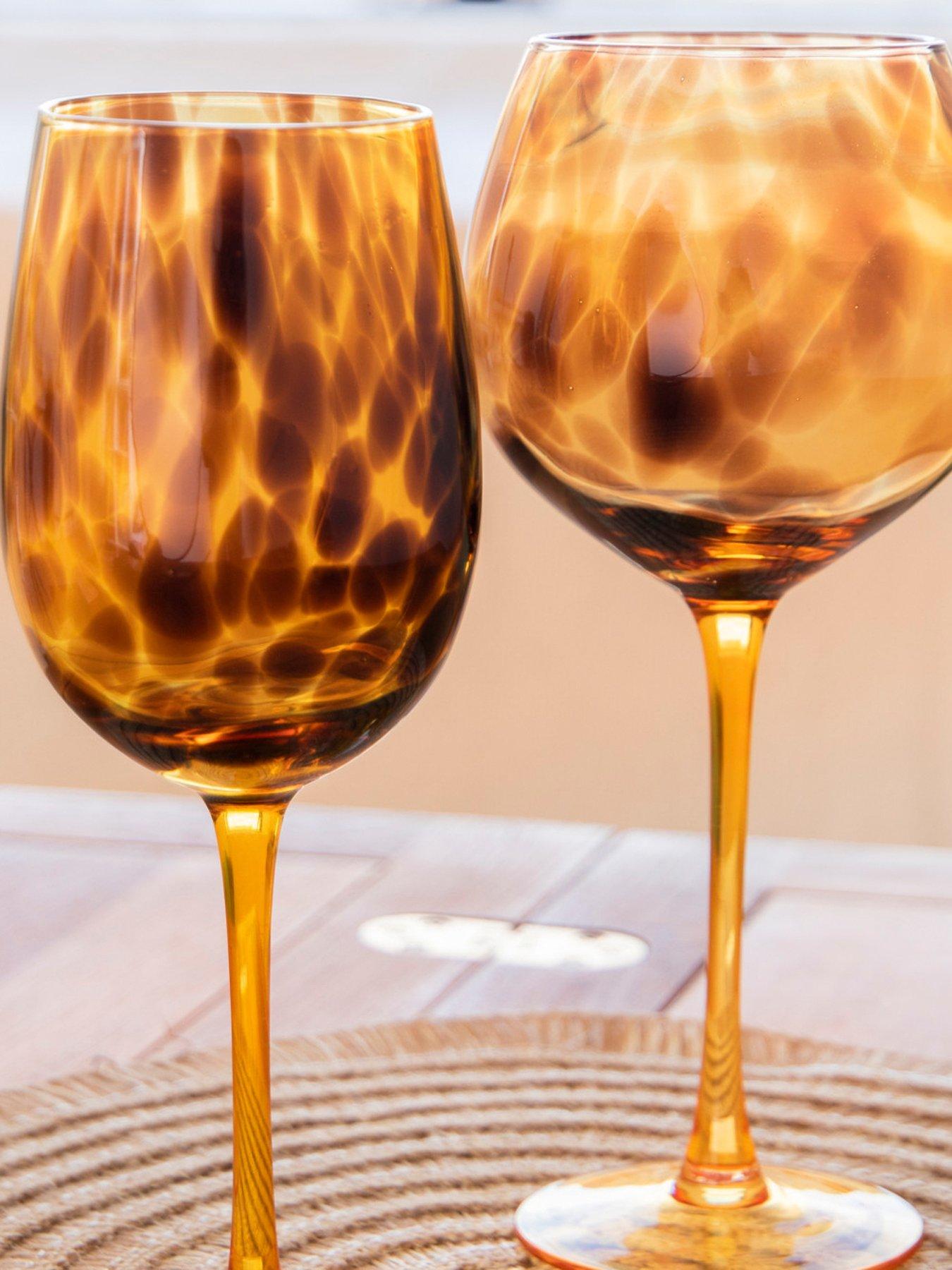  image of barcraft-tortoiseshell-glassware-gift-set-550ml