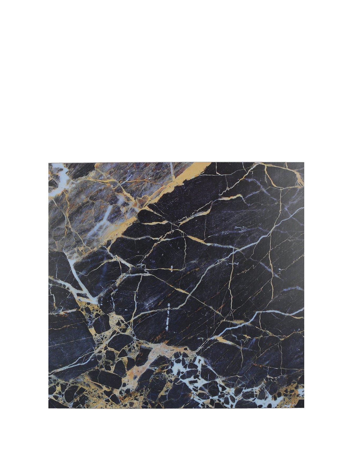  image of creative-tops-marble-effect-set-of-6-standard-placemats-navy-marble-effect-30x23cm