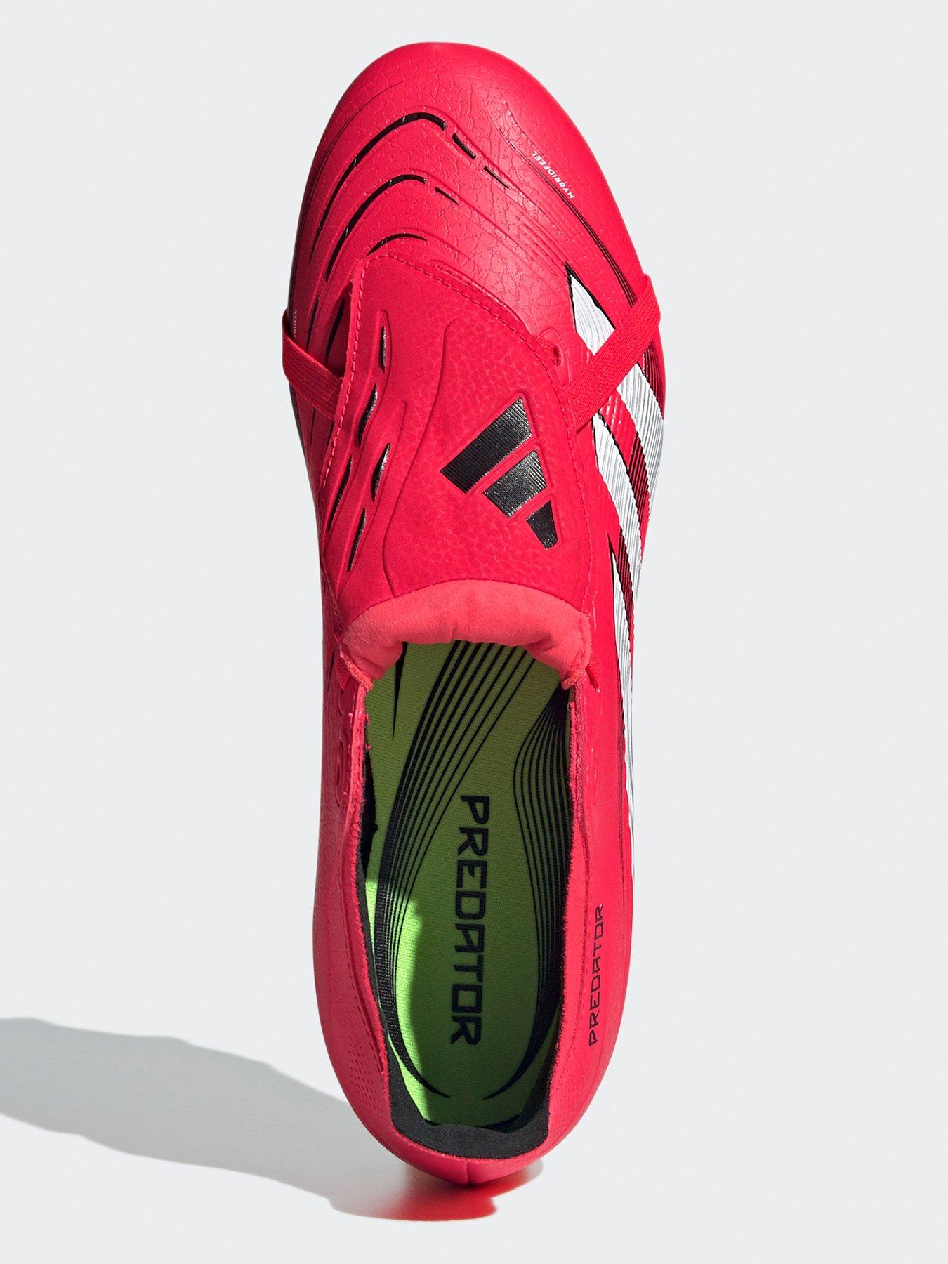 image of adidas-mens-predator-league-fold-over-tongue-soft-ground-football-boot-red