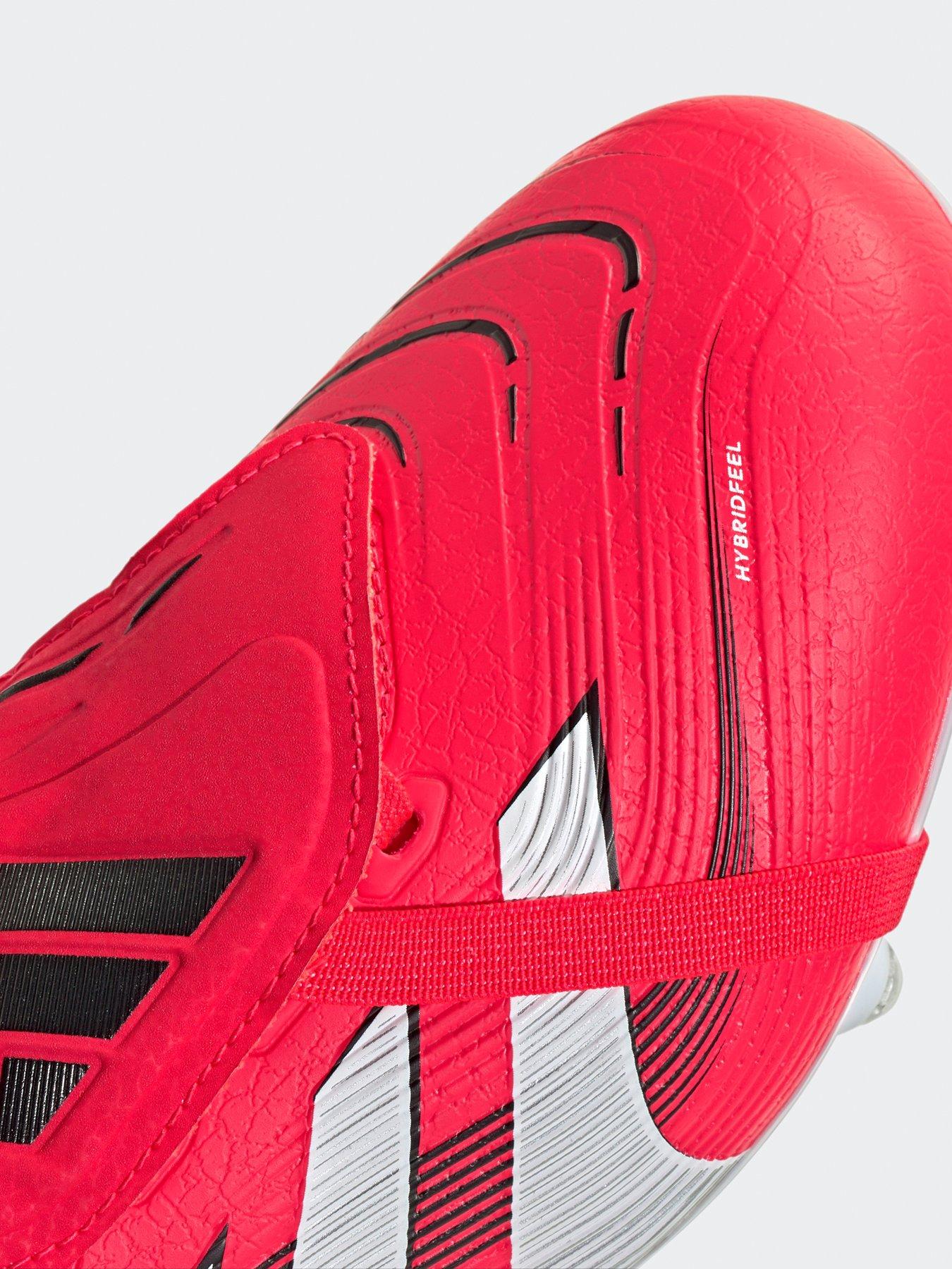  image of adidas-mens-predator-league-fold-over-tongue-soft-ground-football-boot-red