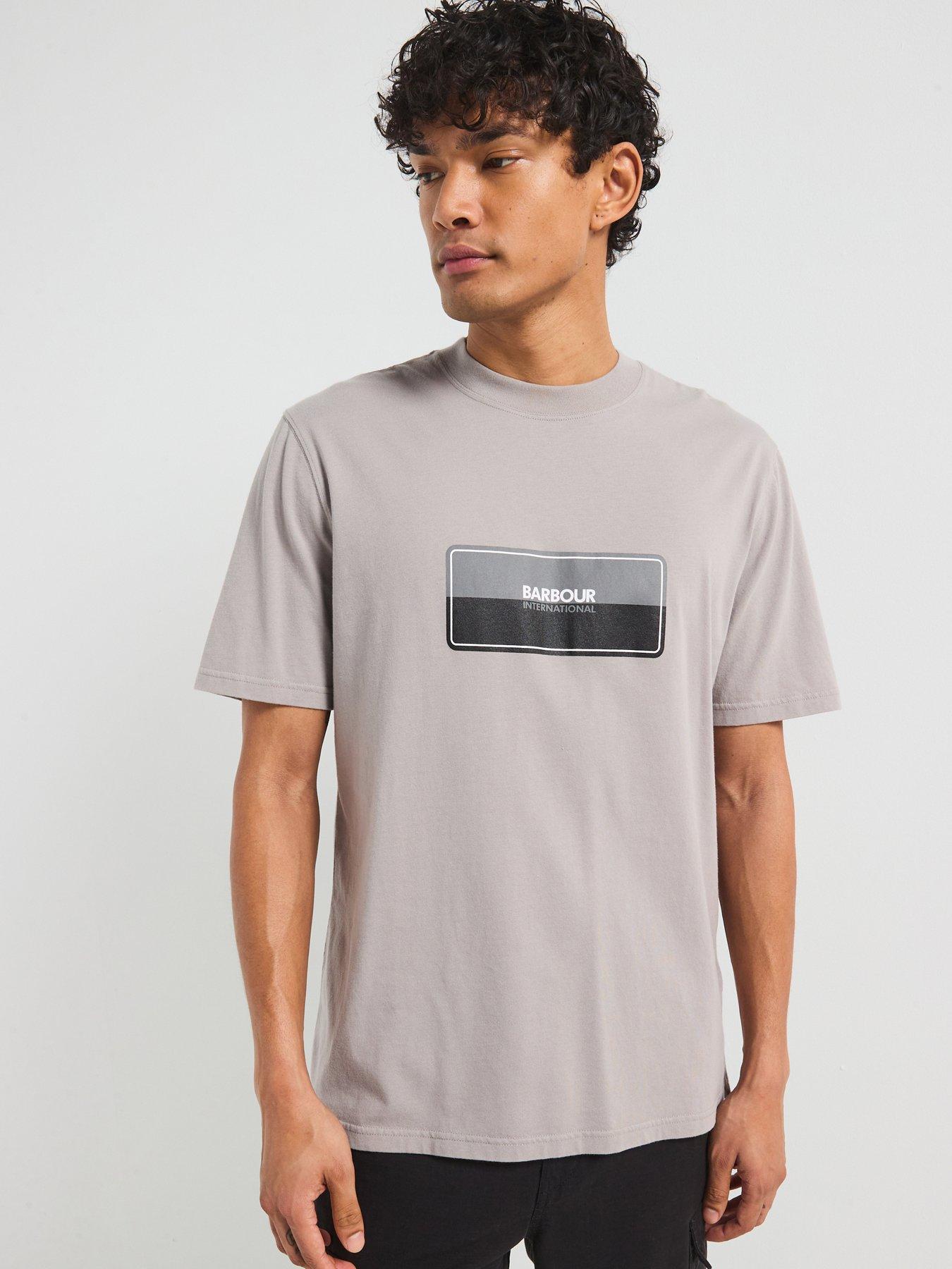 barbour-international-split-lozenge-t-shirt--light-grey