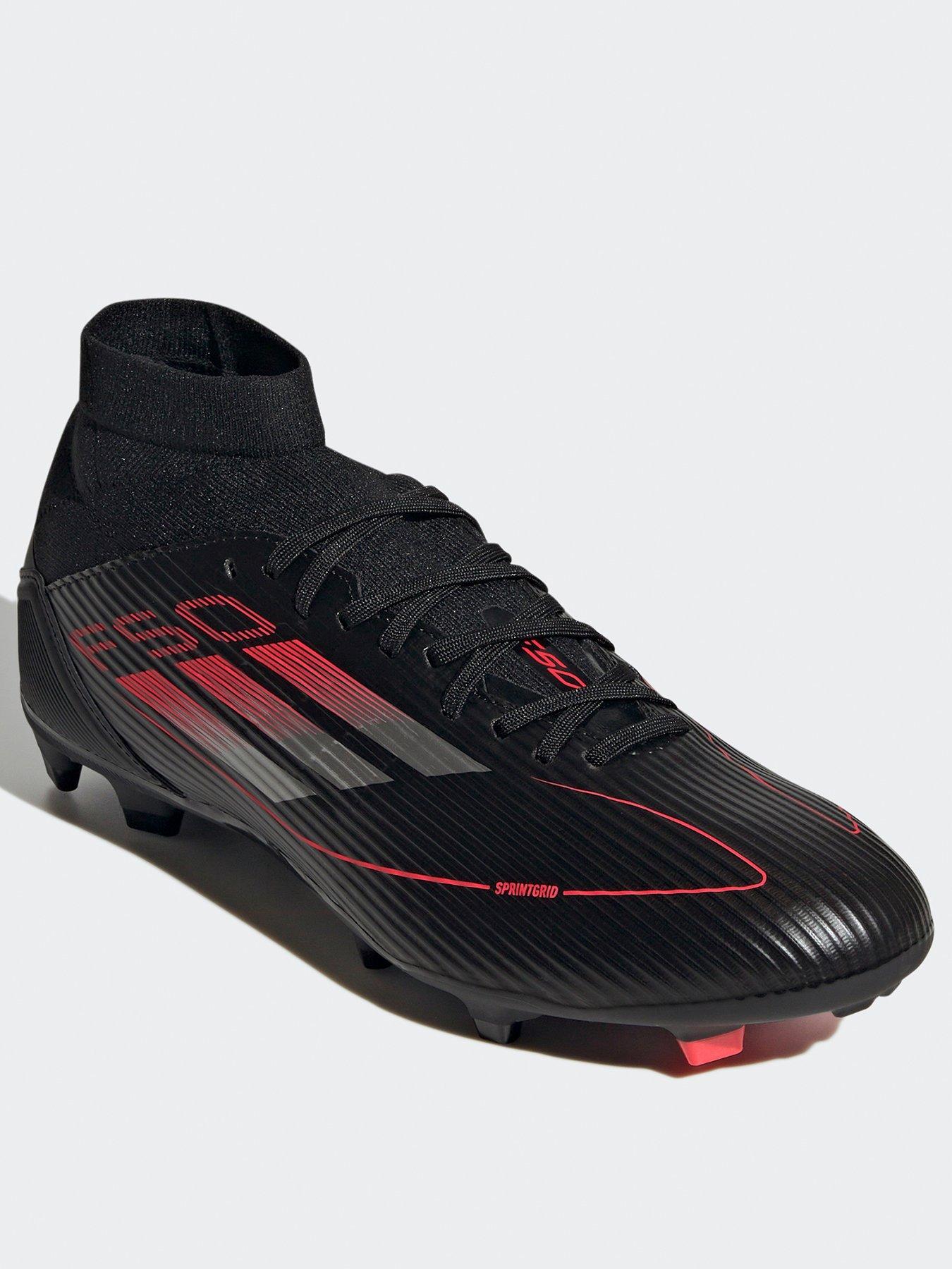  image of adidas-mens-f50-league-midi-firm-ground-football-boot-black