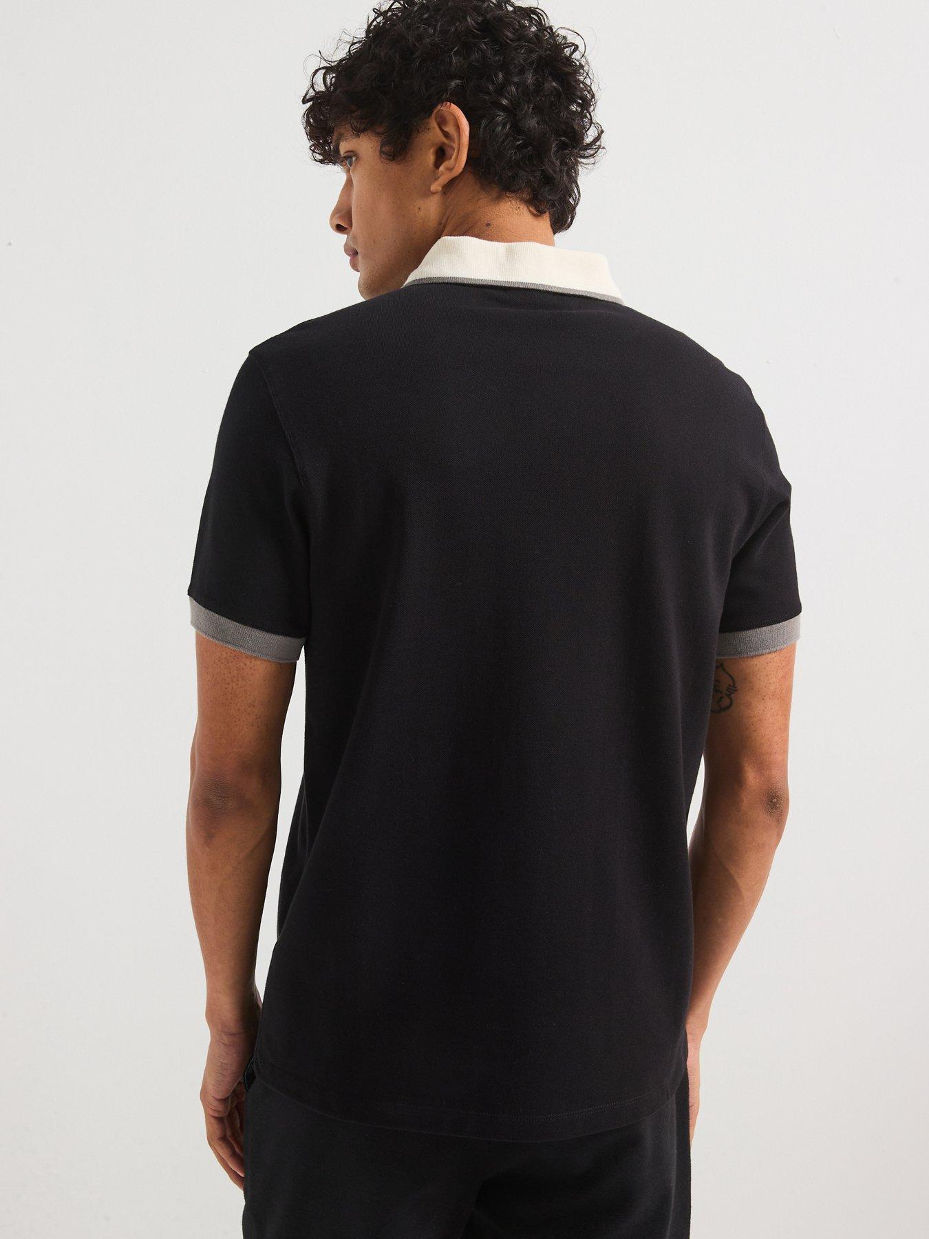  image of barbour-international-howall-polo-shirt--black