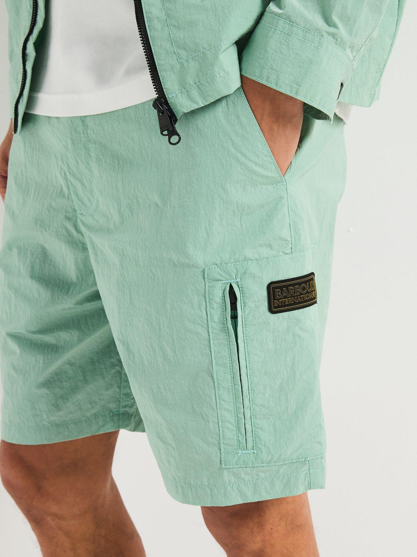  image of barbour-international-inline-casual-shorts-green