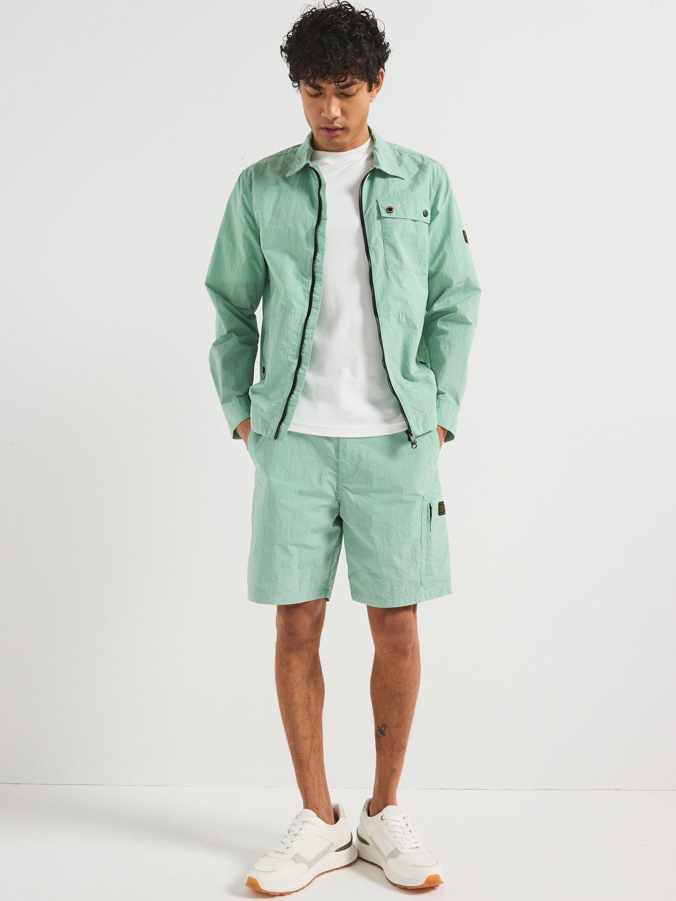  image of barbour-international-inline-casual-shorts-green