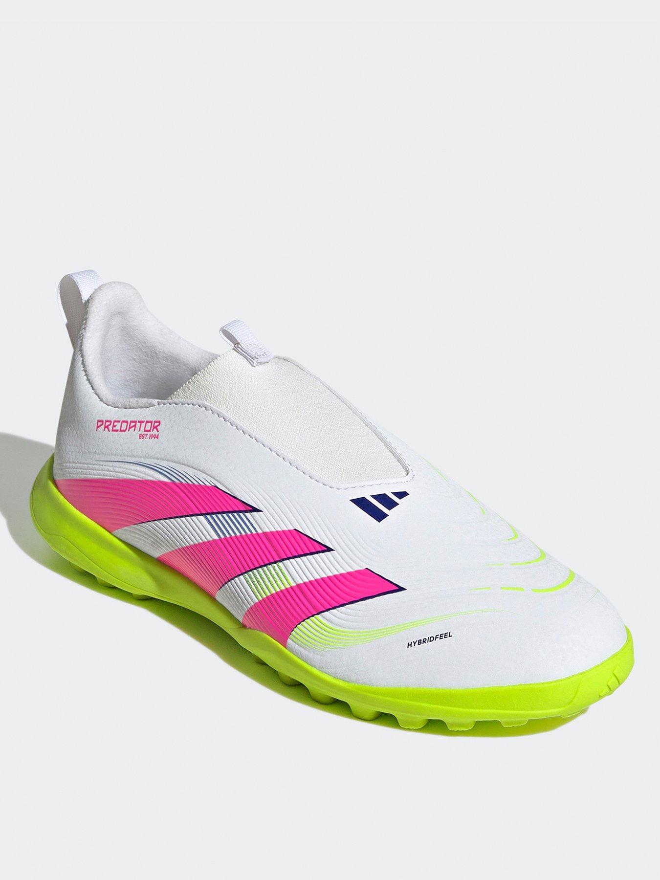  image of adidas-junior-predator-league-laceless-astro-turf-football-boot-white