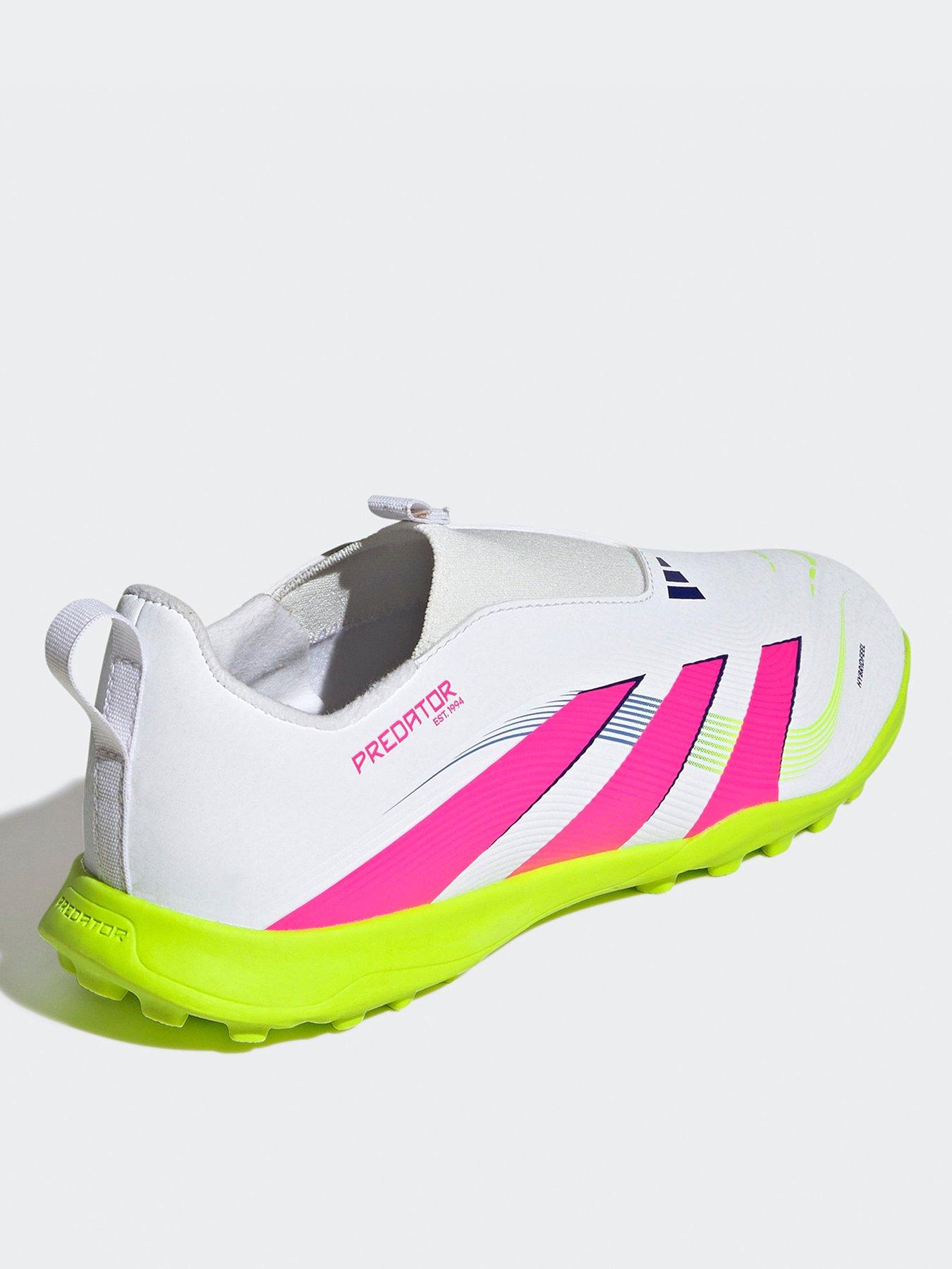  image of adidas-junior-predator-league-laceless-astro-turf-football-boot-white