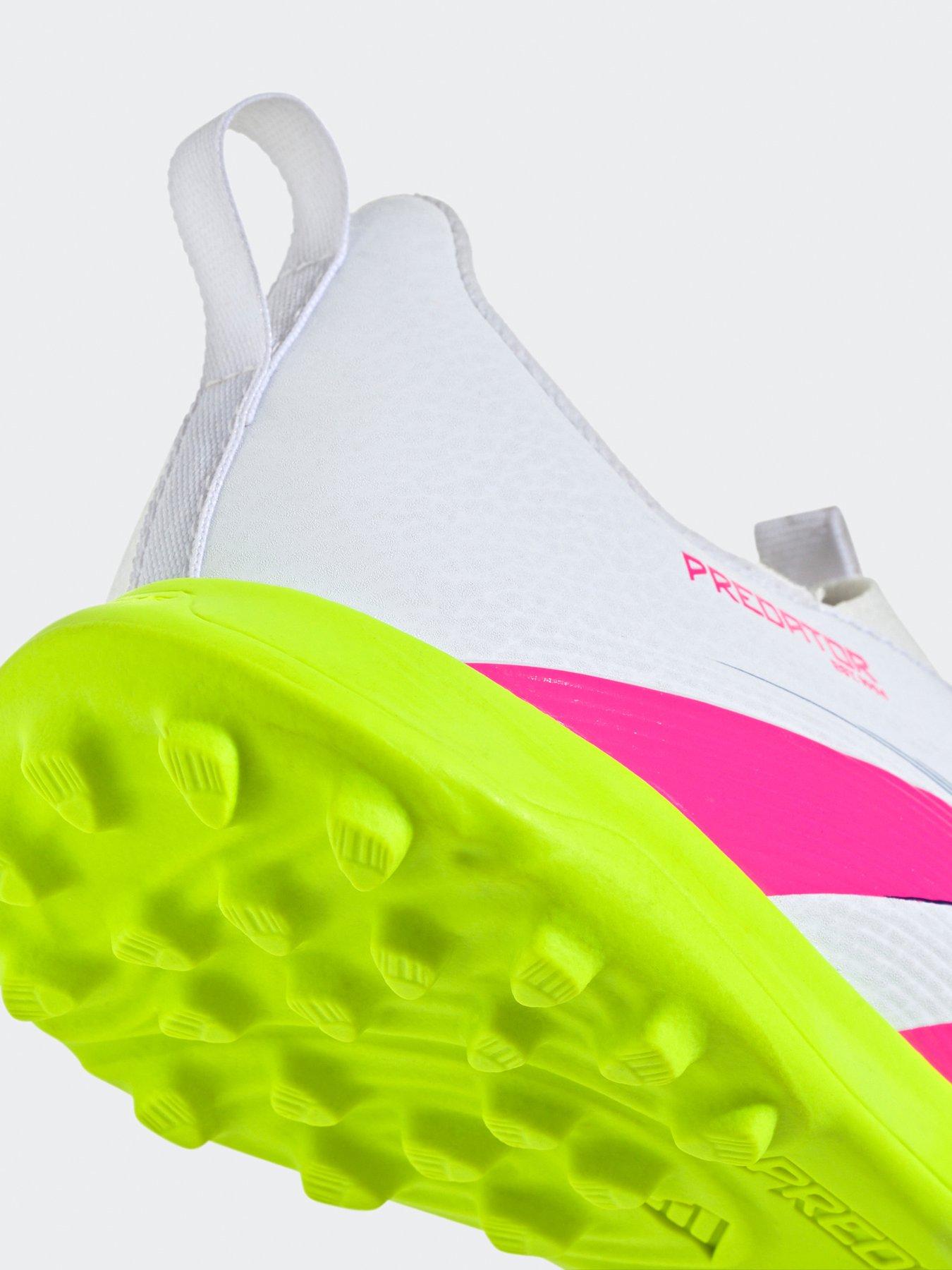  image of adidas-junior-predator-league-laceless-astro-turf-football-boot-white