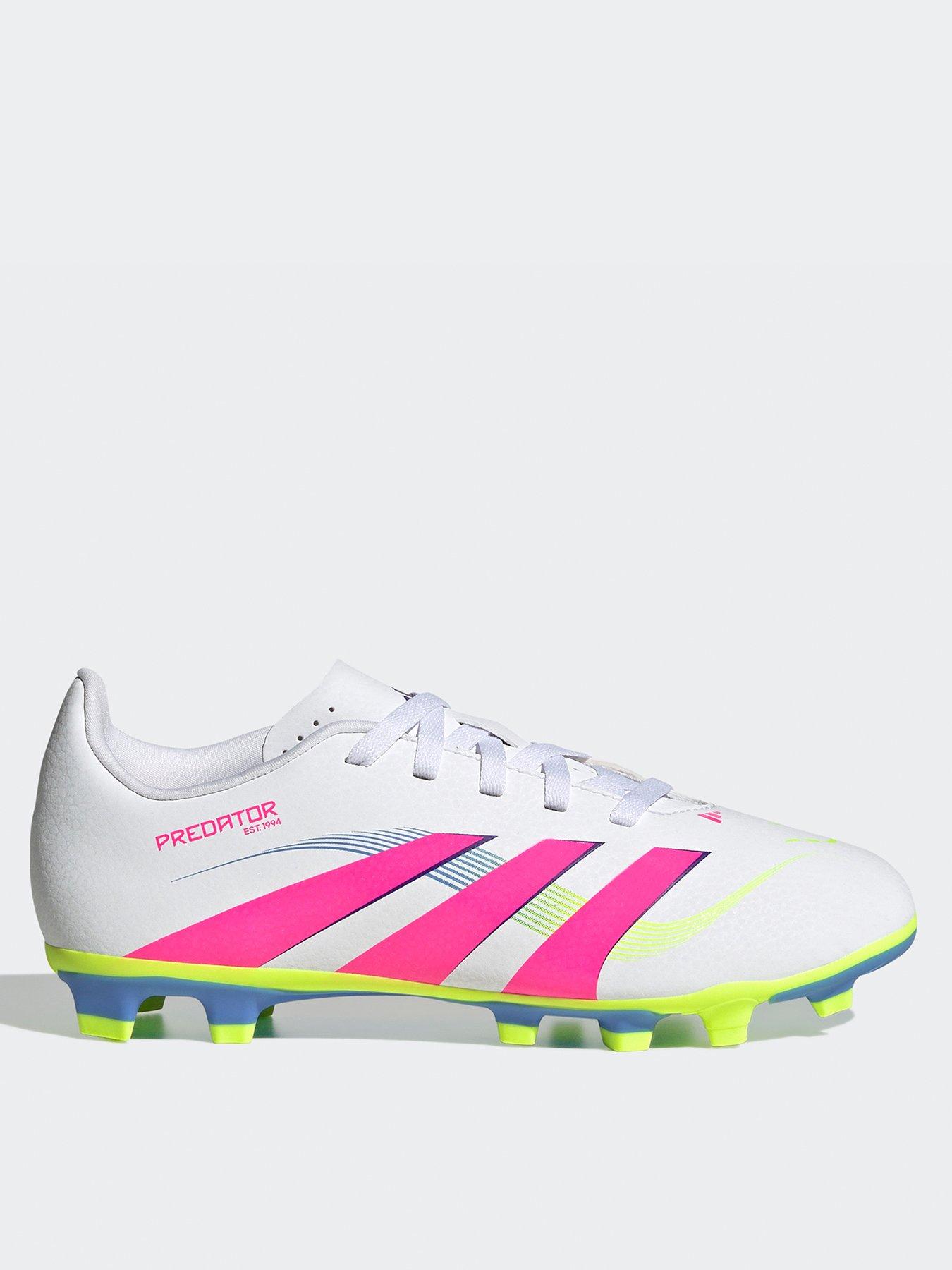 adidas Junior Predator Club Firm Ground Football Boot - White