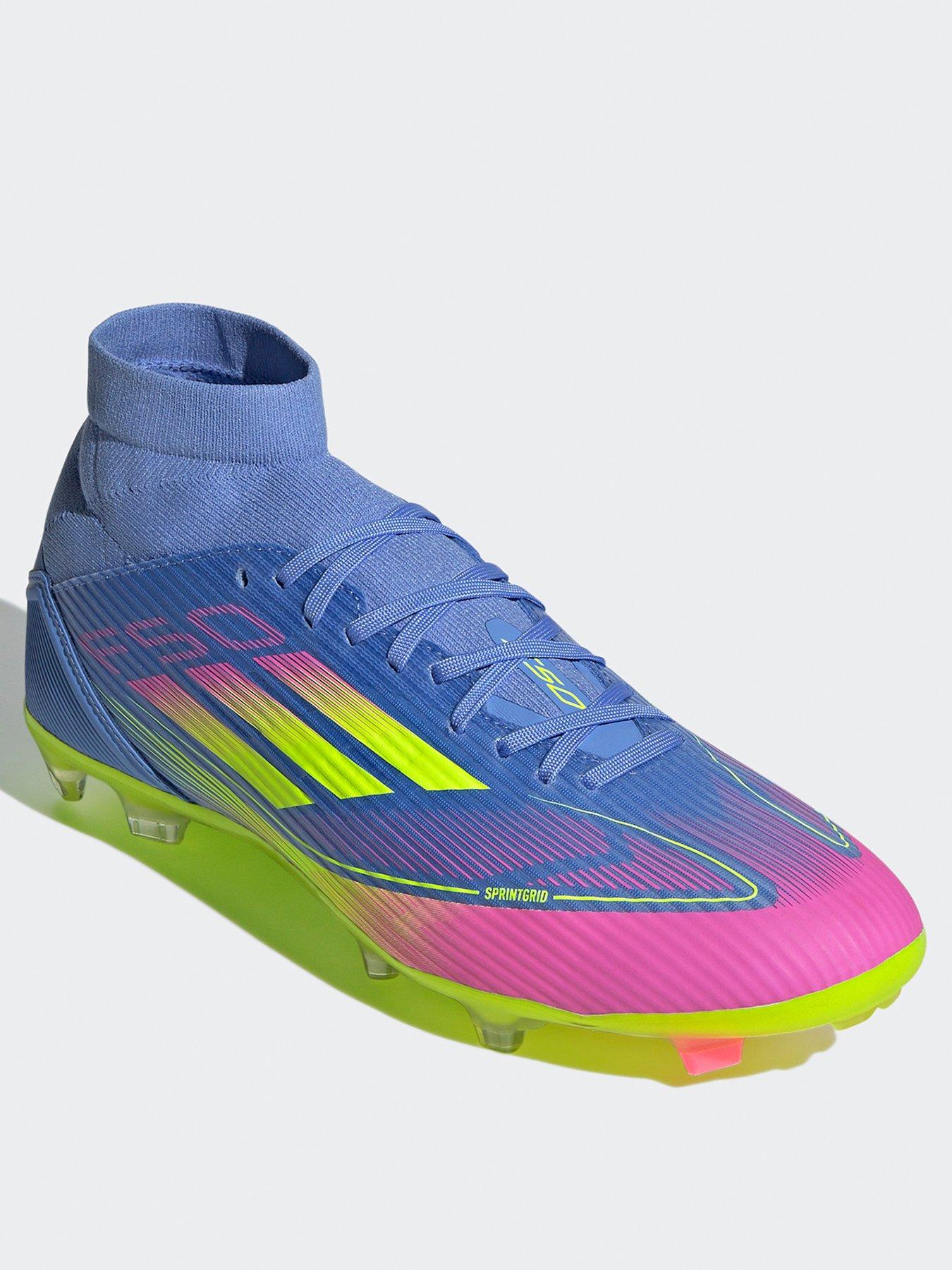  image of adidas-mens-f50-league-mid-firm-ground-football-boot-blue