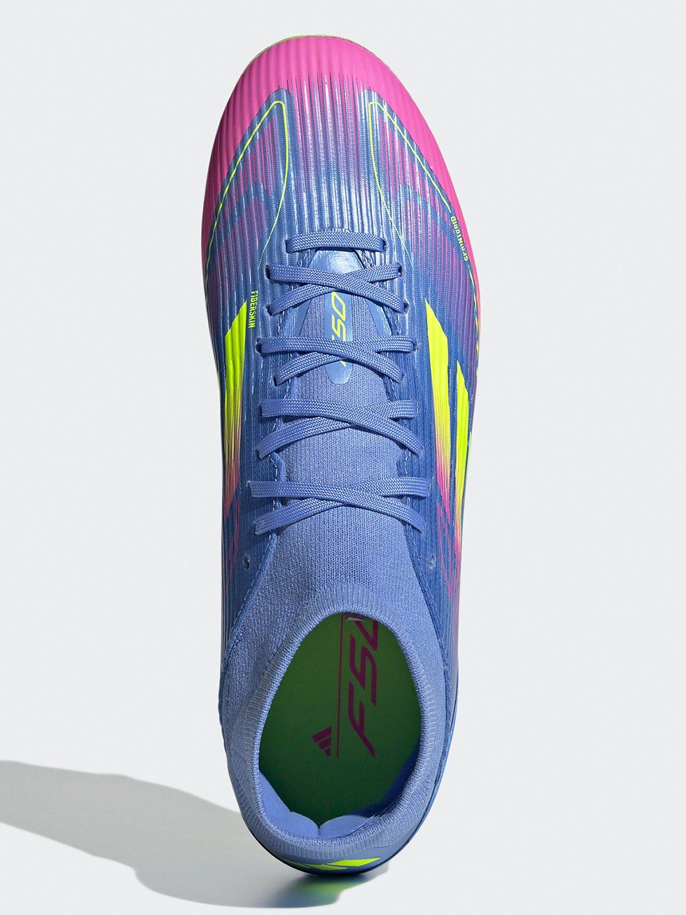  image of adidas-mens-f50-league-mid-firm-ground-football-boot-blue