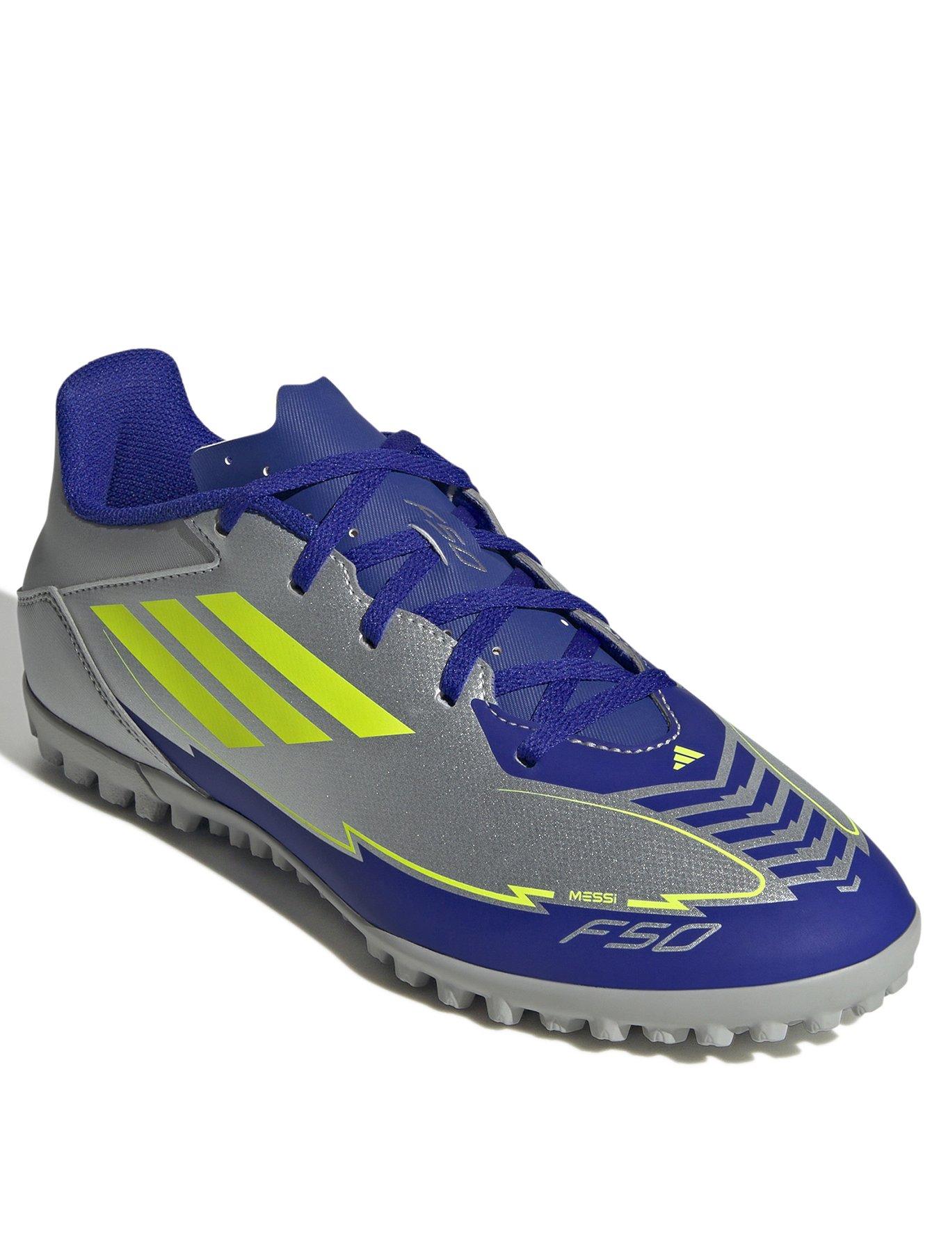 adidas Mens F50 Club Astro Turf Football Boots Silver Littlewoods