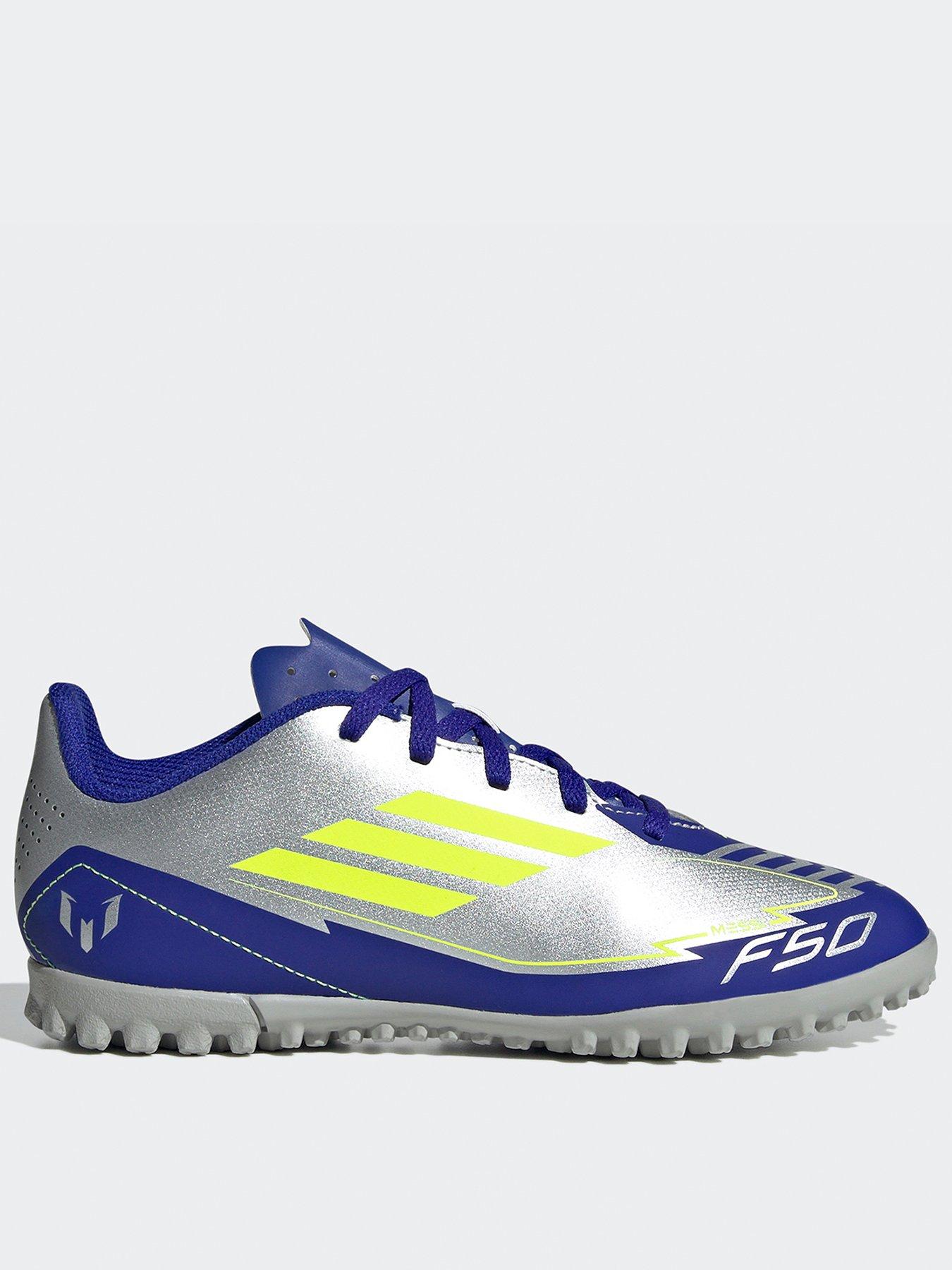 adidas-junior-f50-club-astro-turf-football-boots--silver-silver