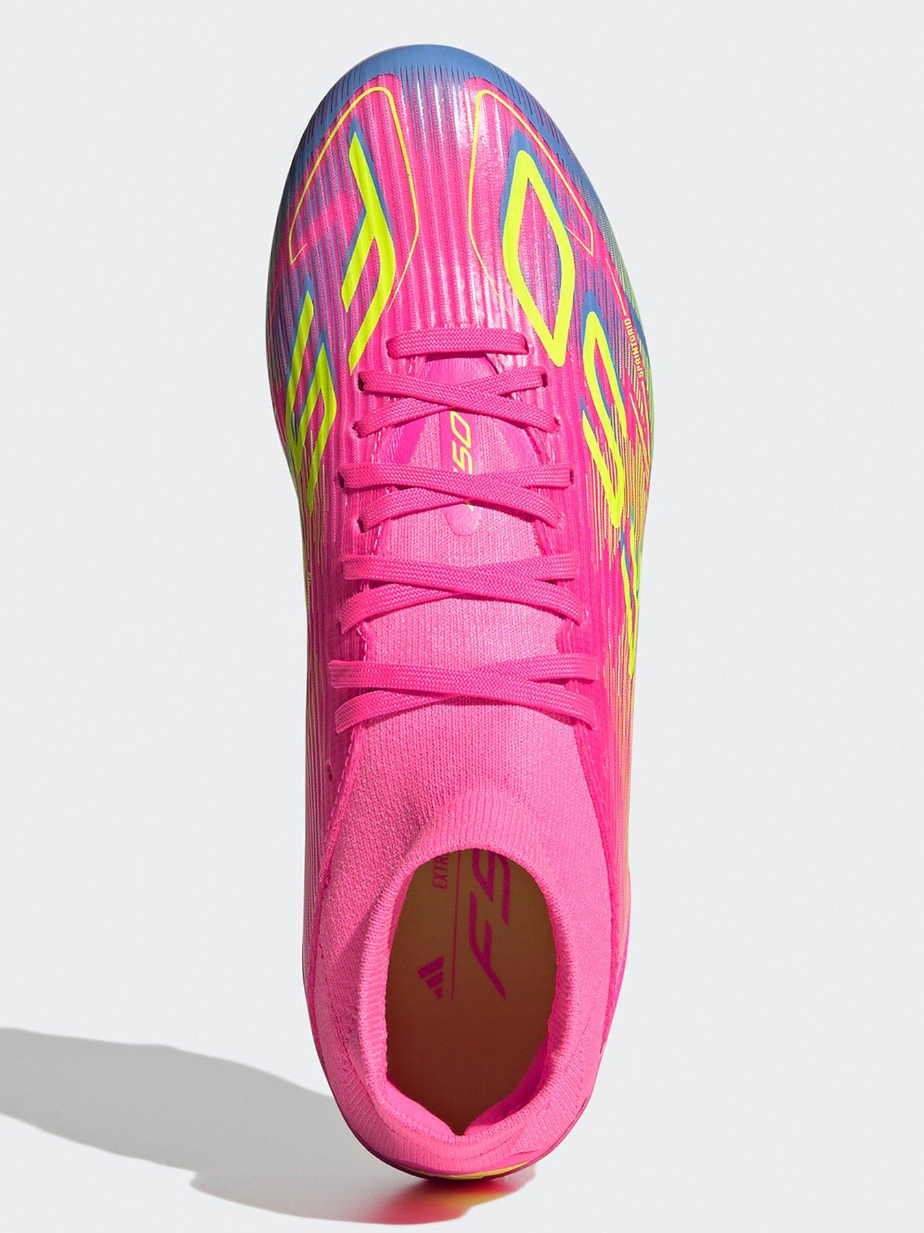  image of adidas-womens-f50-league-mid-firm-ground-football-boot-yellow