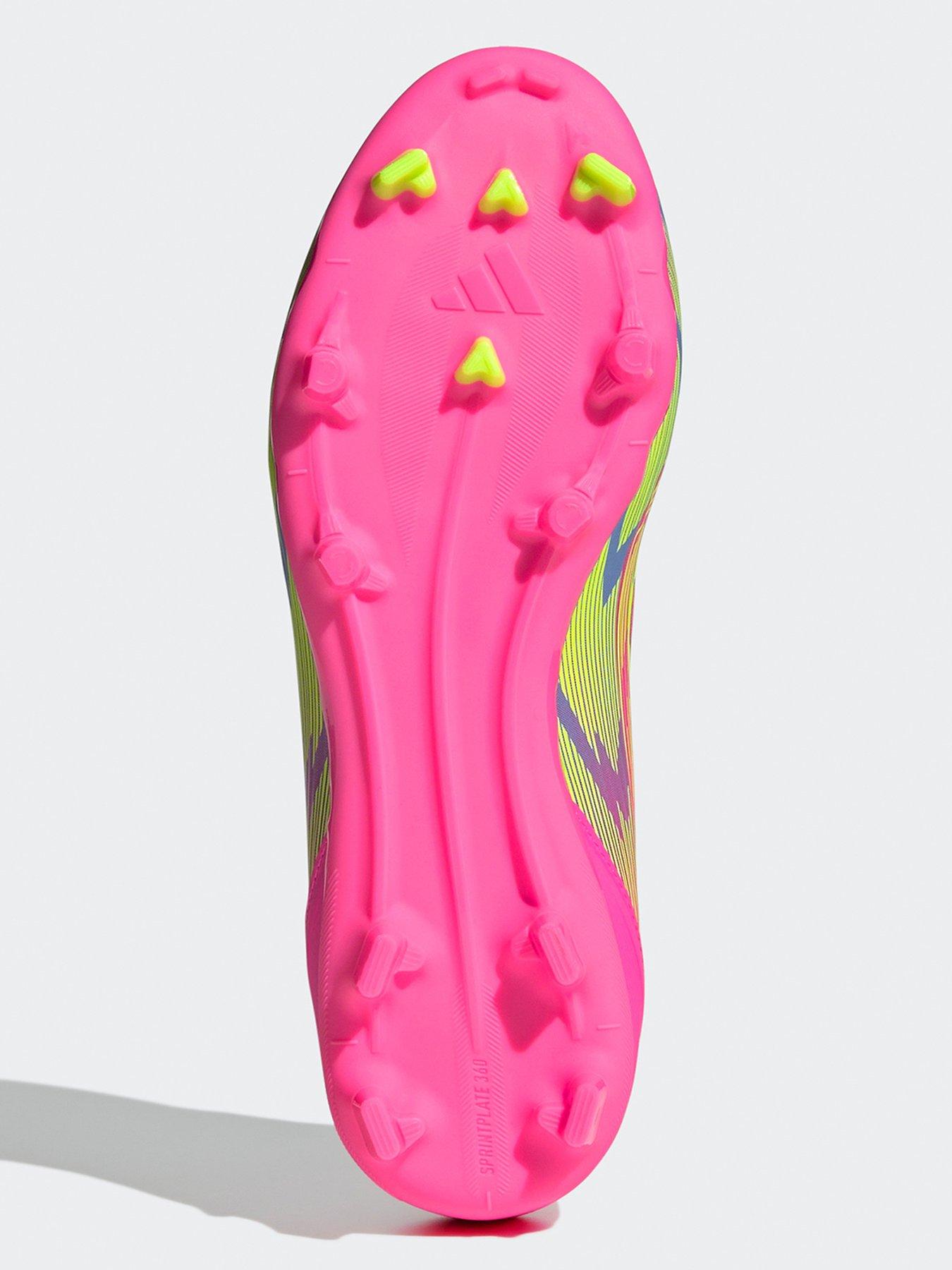  image of adidas-womens-f50-league-mid-firm-ground-football-boot-yellow