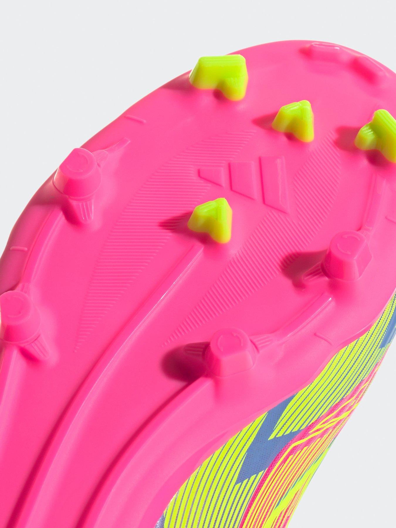  image of adidas-womens-f50-league-mid-firm-ground-football-boot-yellow