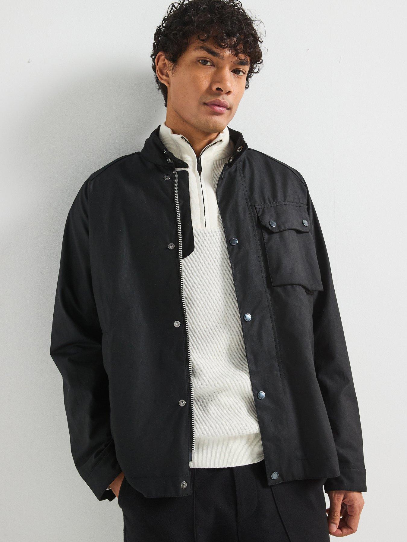 Barbour International Lexton Wax Jacket- Black | Littlewoods